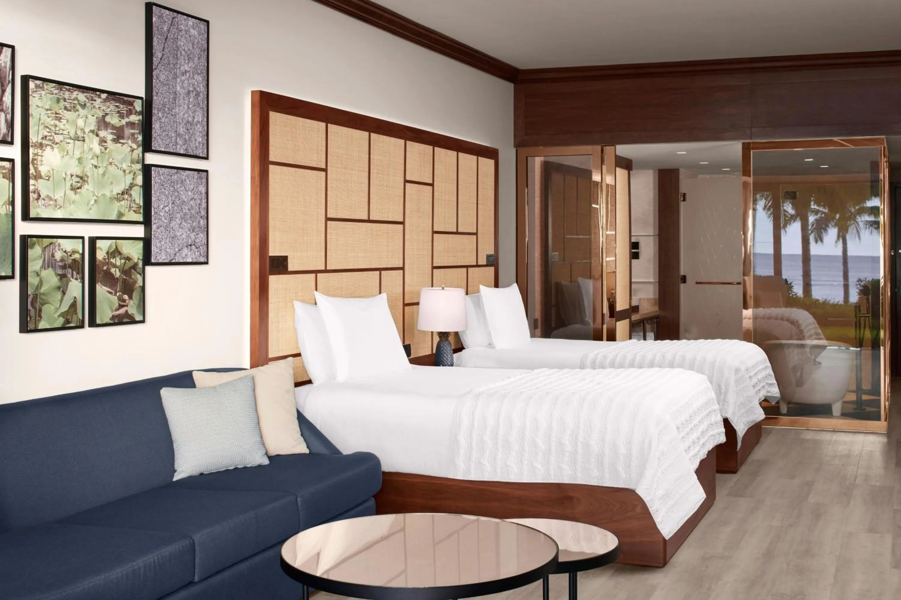 Beach, Bed in Le Meridien Ile Maurice