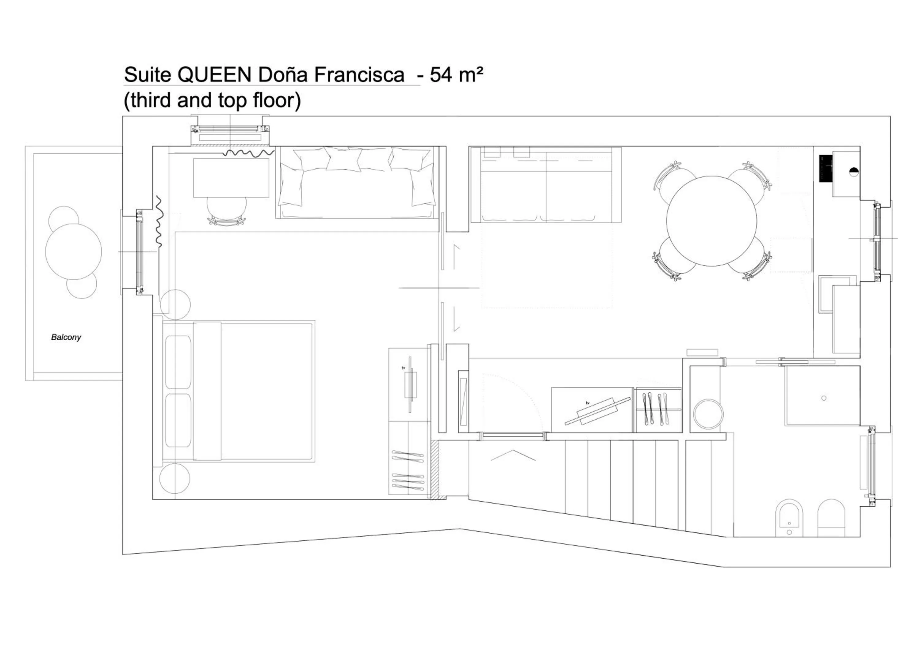 Floor plan in Bellagio Luxury Suites Apartments