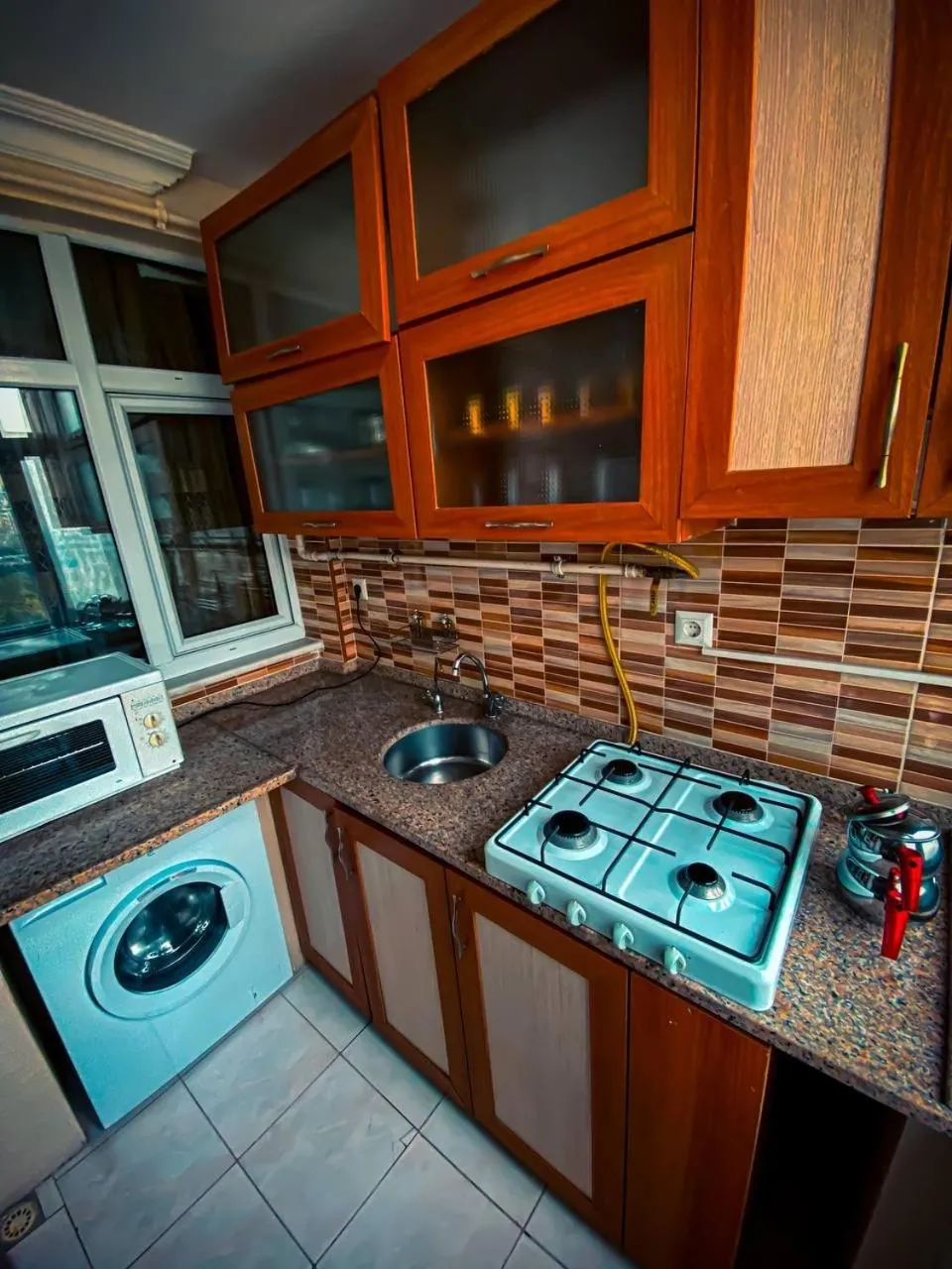 Kitchen or kitchenette in Eyüpsultan ABS Suites