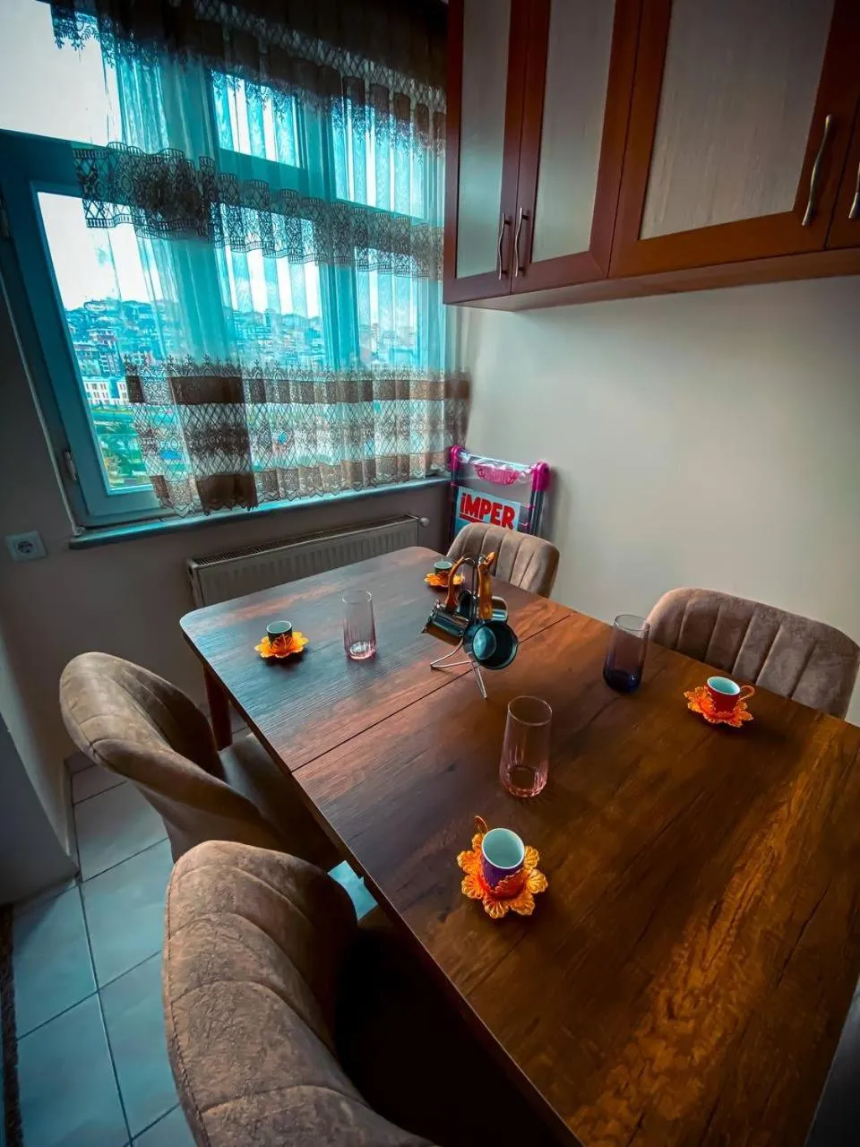 Dining area in Eyüpsultan ABS Suites