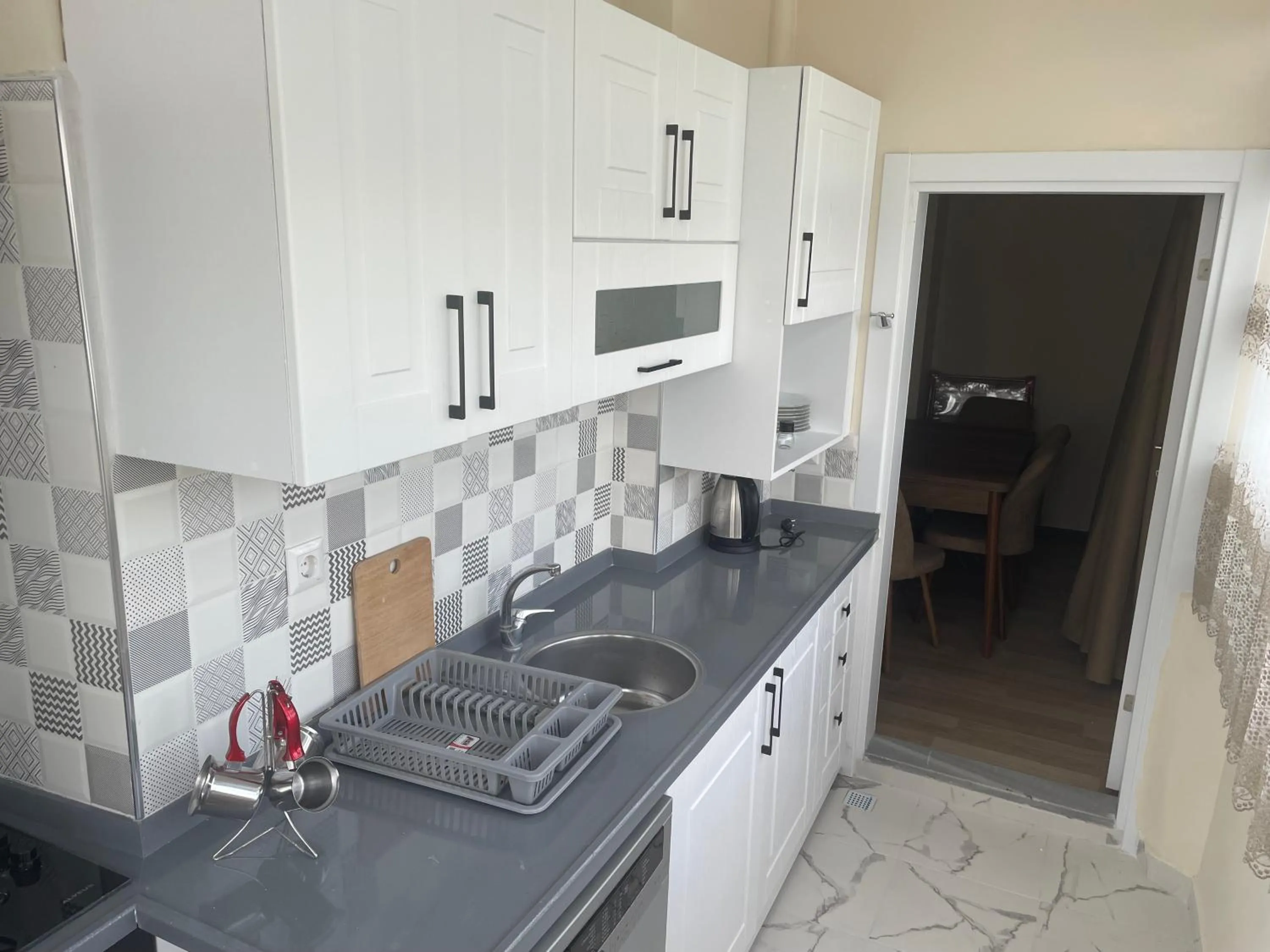 Kitchen or kitchenette in Eyüpsultan ABS Suites