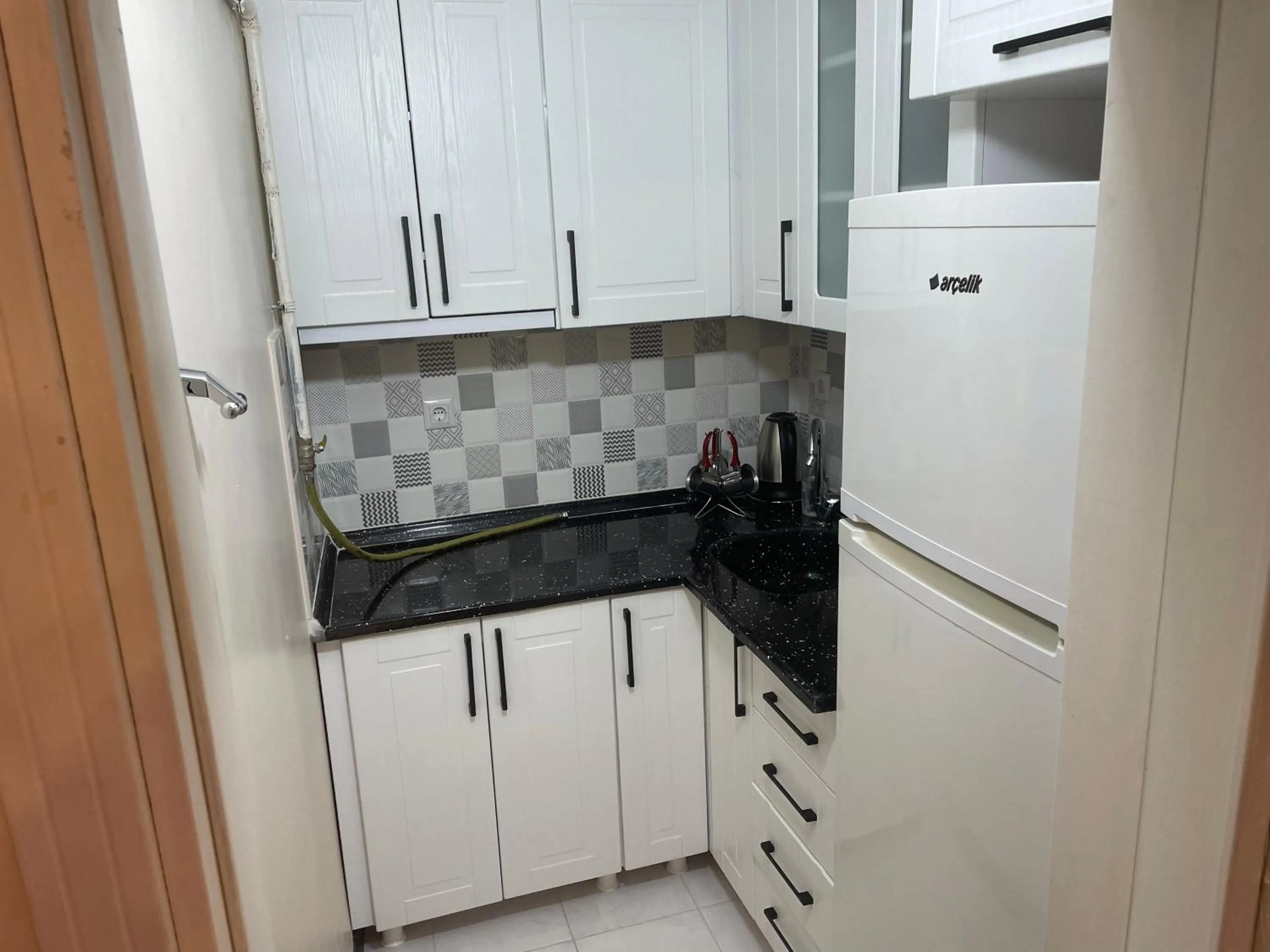 Kitchen or kitchenette in Eyüpsultan ABS Suites
