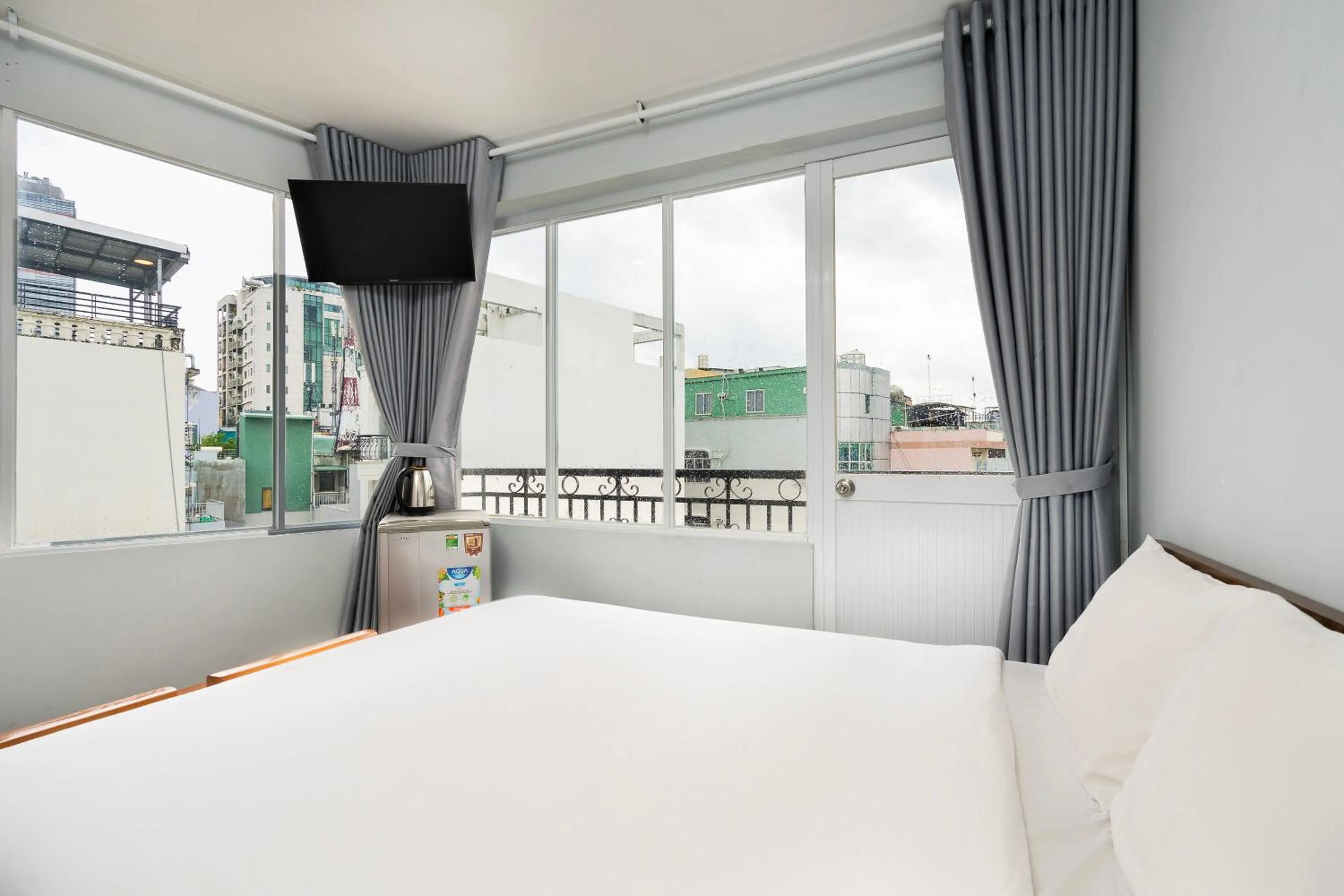 Bed in Ahu Hotel & Apartment