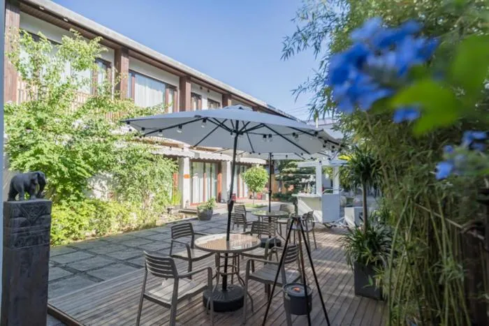 Garden in Dasein Youlan Hotel-Near the Forbidden City, Tiananmen Square, Guijie Street, Beihai Park, Jingshan Park, and Yonghe Temple