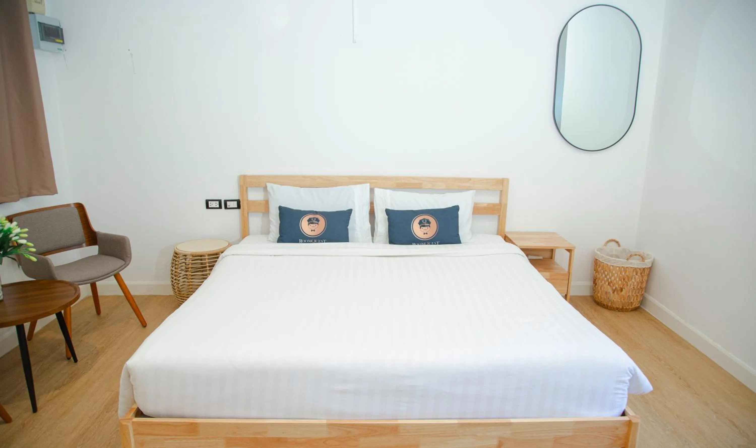 Bed in RoomQuest Phuket Patong Beach