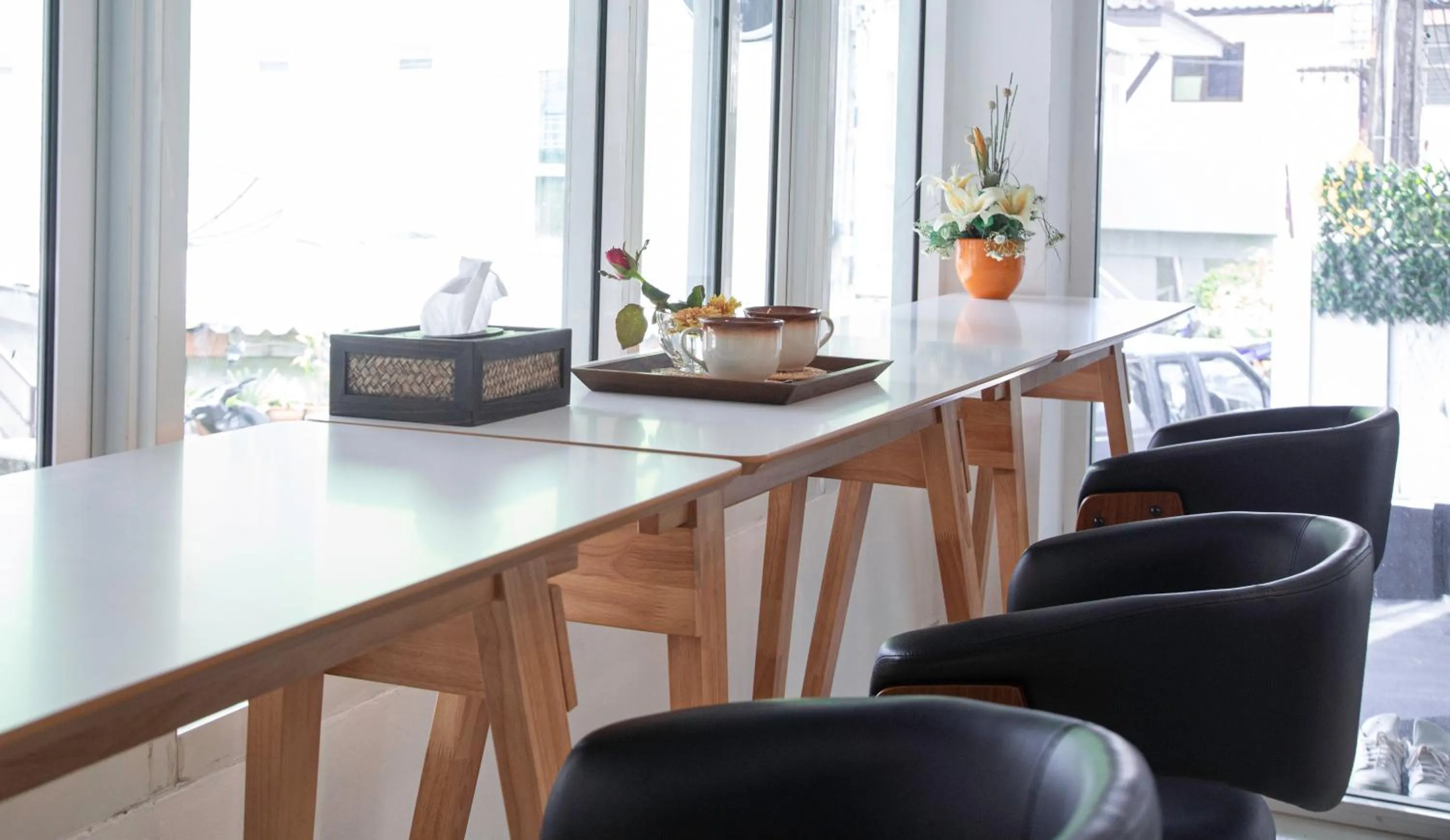 Living room in RoomQuest Phuket Patong Beach