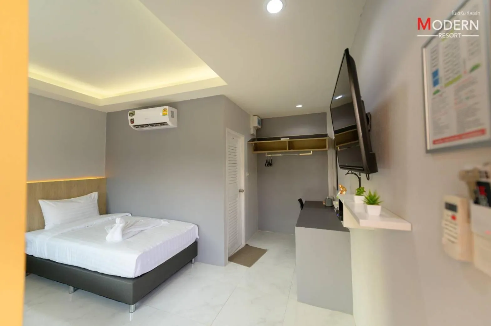 Bed in Modern Resort