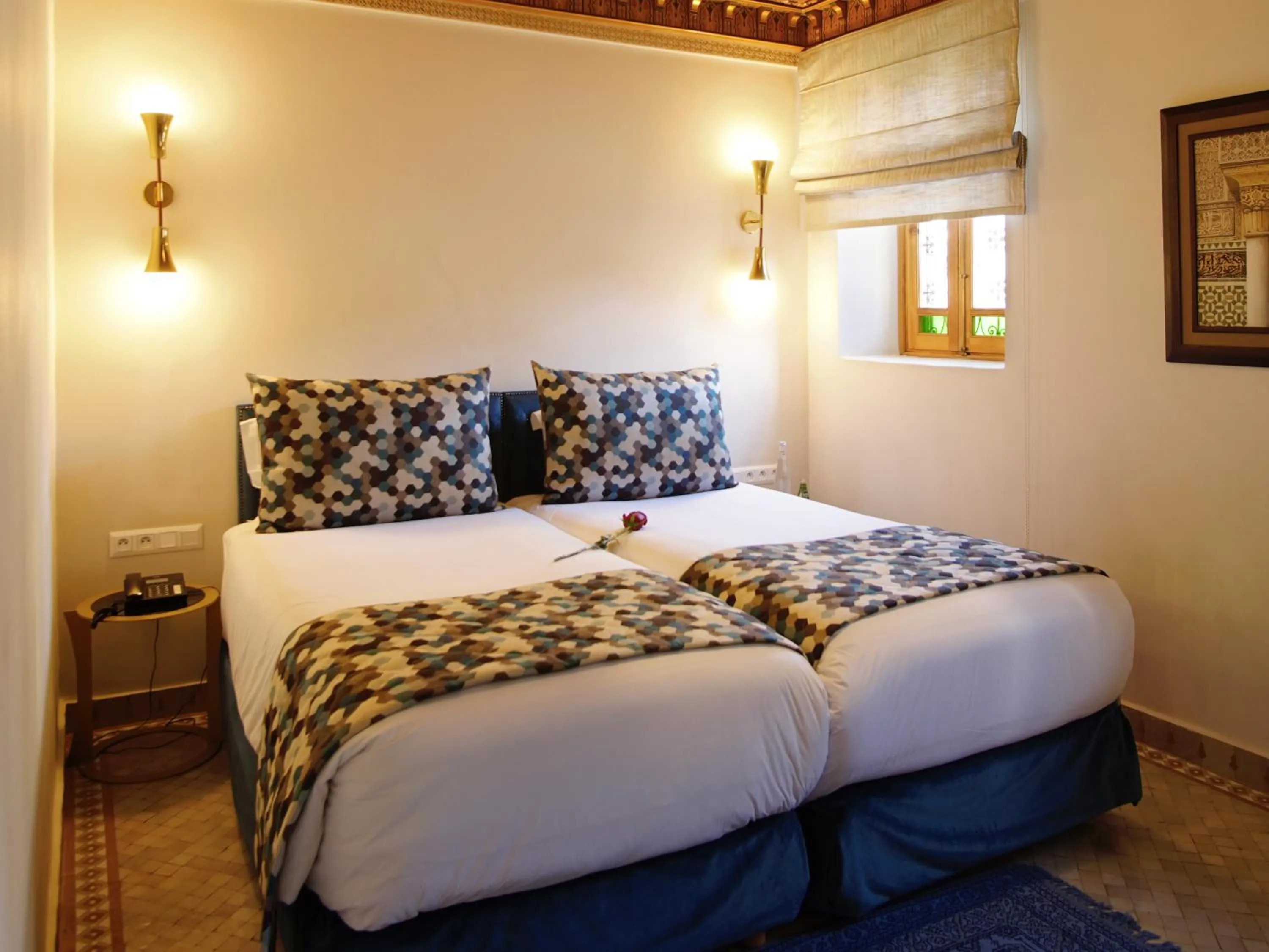 Bed in Riad El Amine Fès - Historic Hotels Worldwide