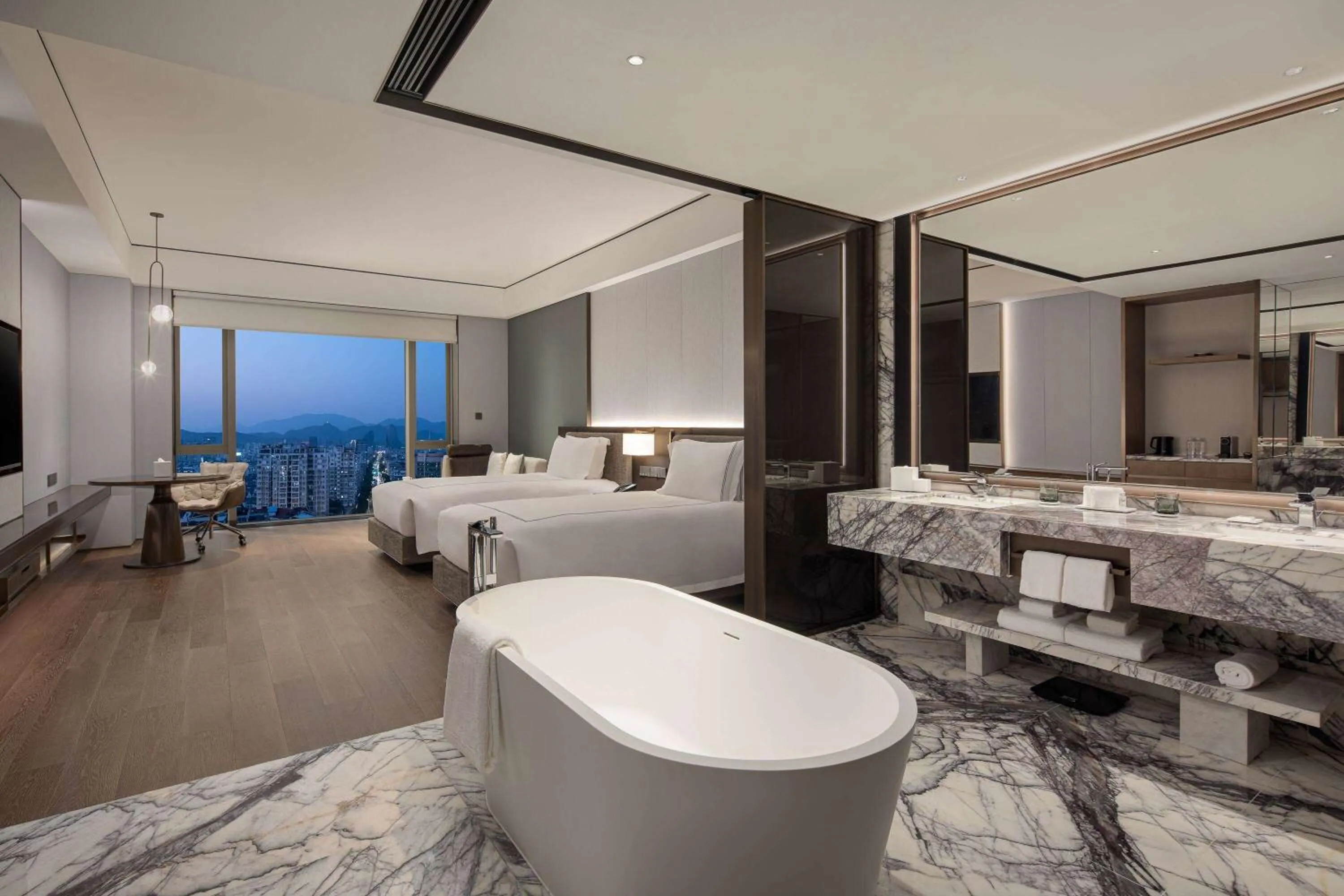 Photo of the whole room in Wyndham Grand Lishui Downtown