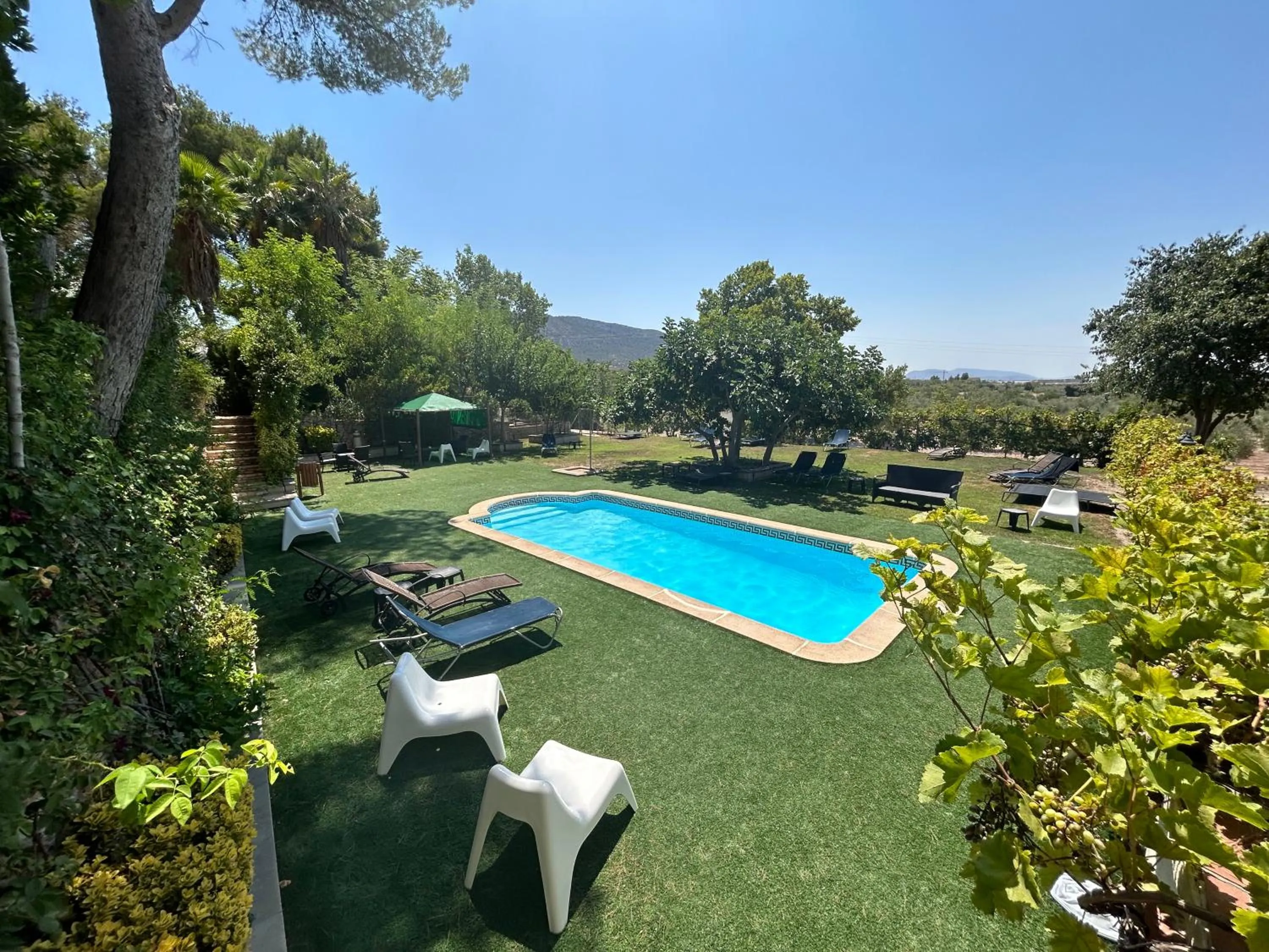 Balcony/Terrace in Hotel Rural Castillo de Biar Finca FANECAES