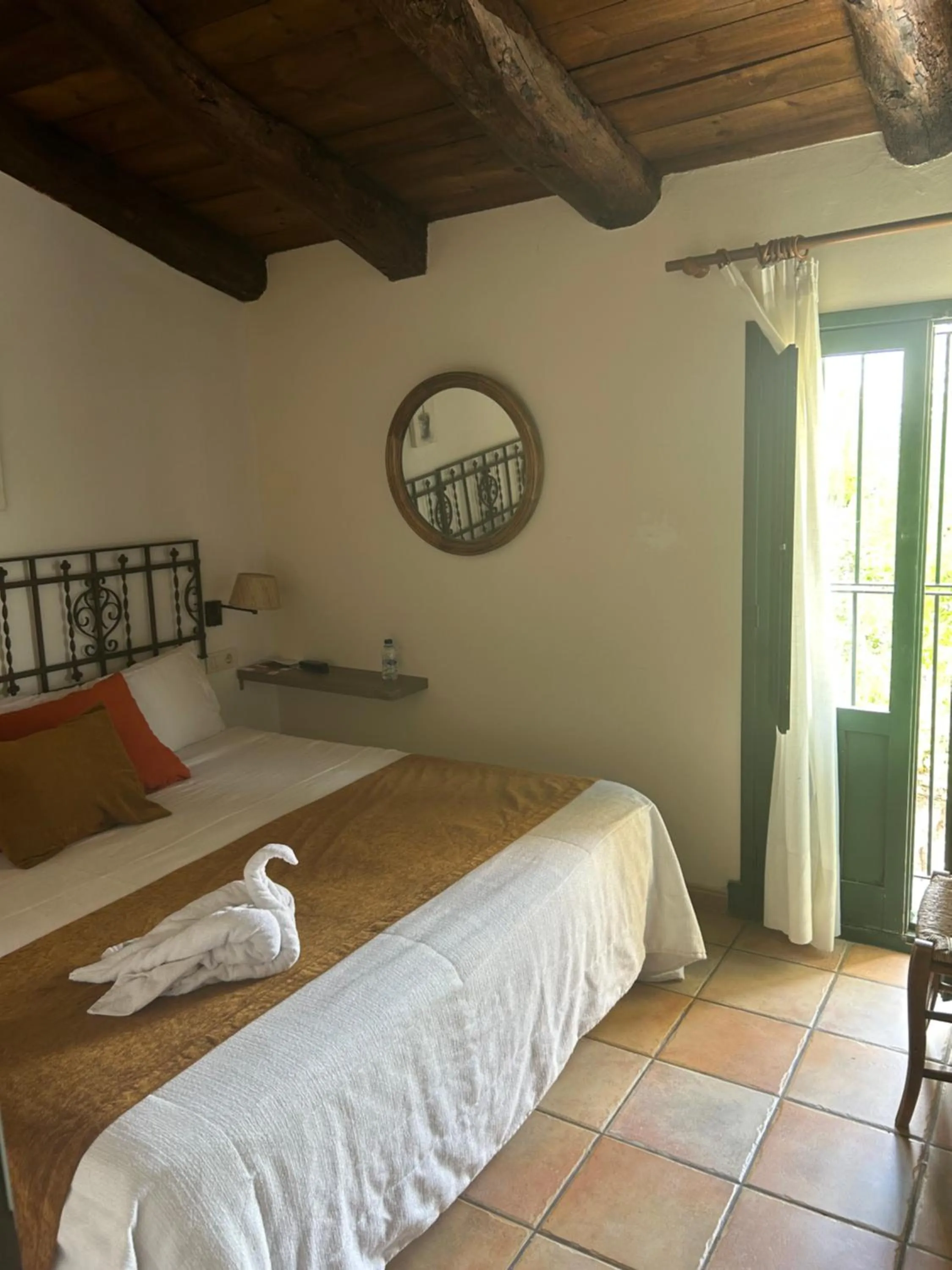 Bed in Hotel Rural Castillo de Biar Finca FANECAES