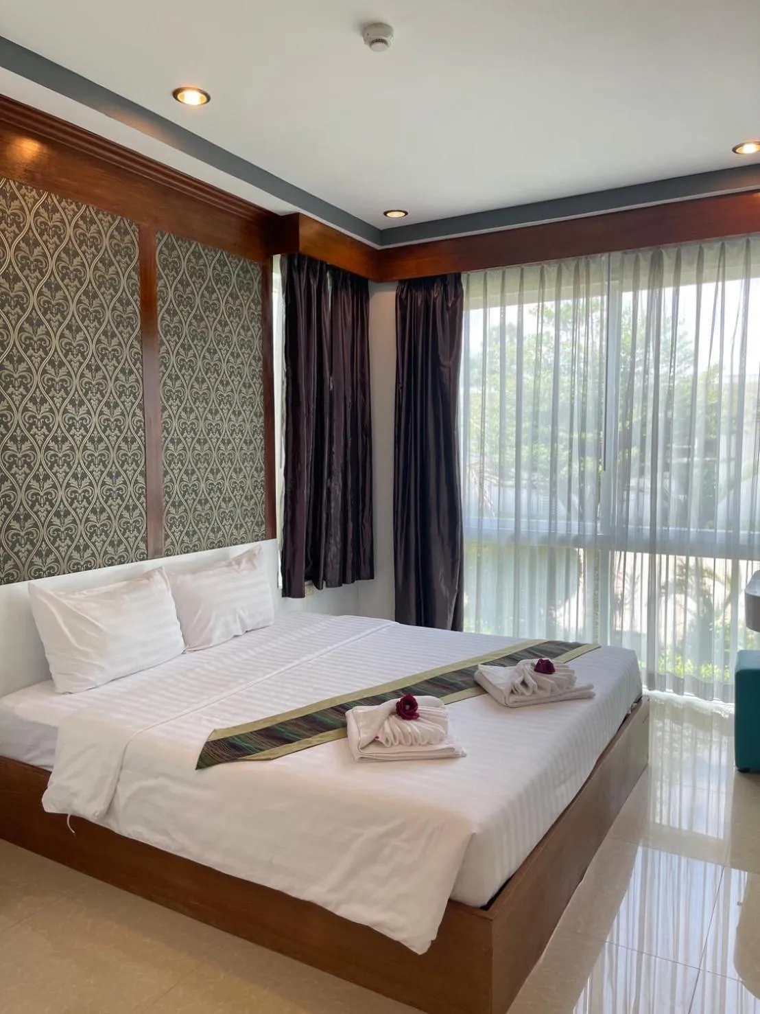 Bedroom, Bed in The Sand Beach Pattaya