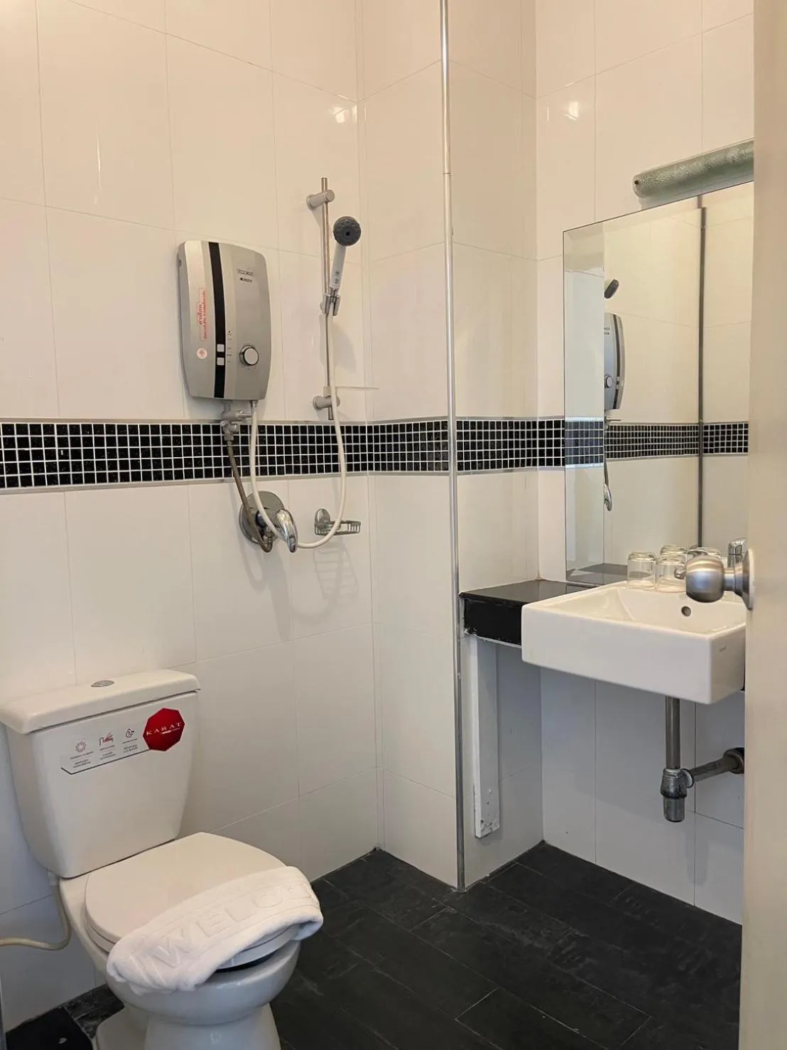 Shower in The Sand Beach Pattaya