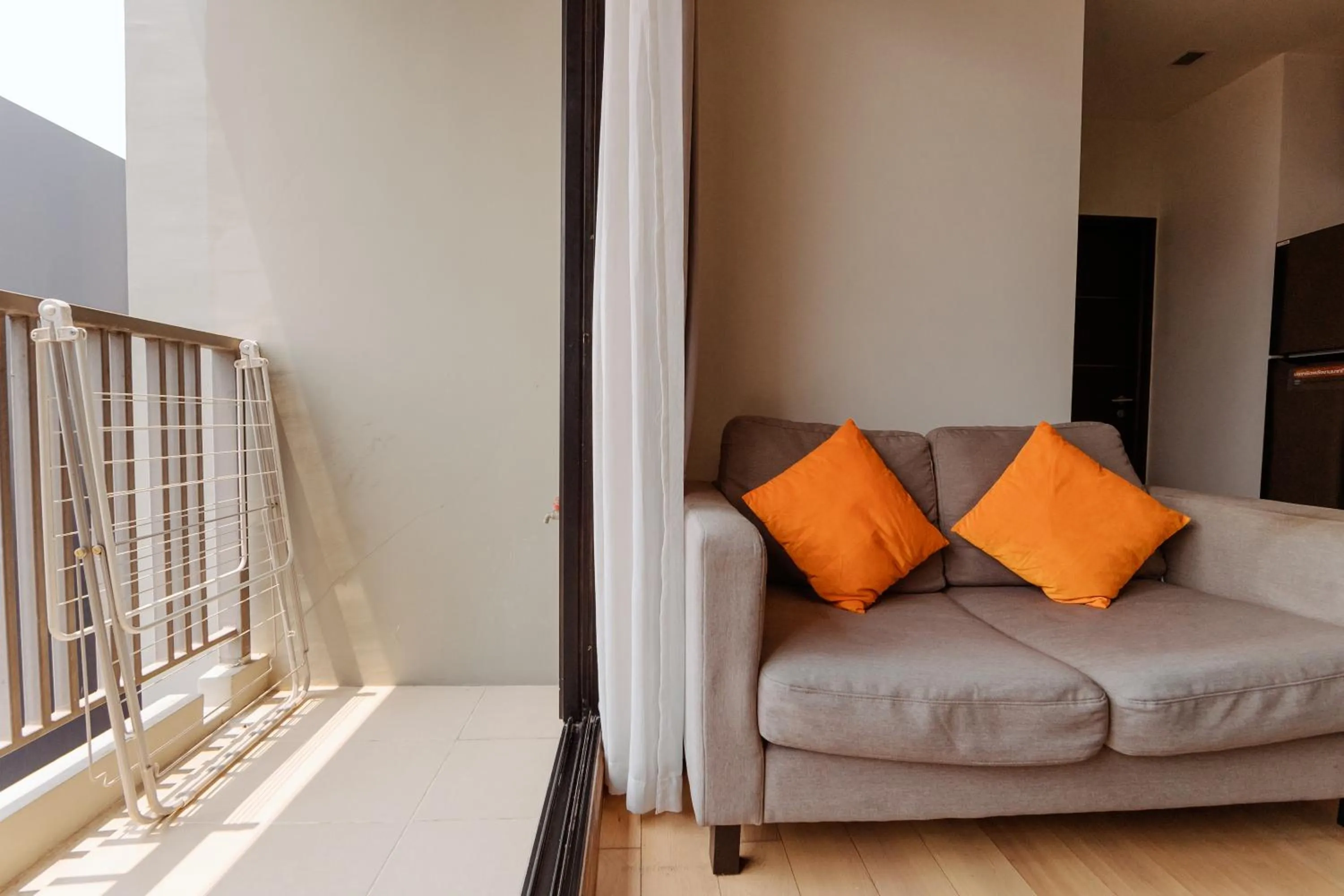 Bed in The Astra Condo Changkhlan in Chiang Mai