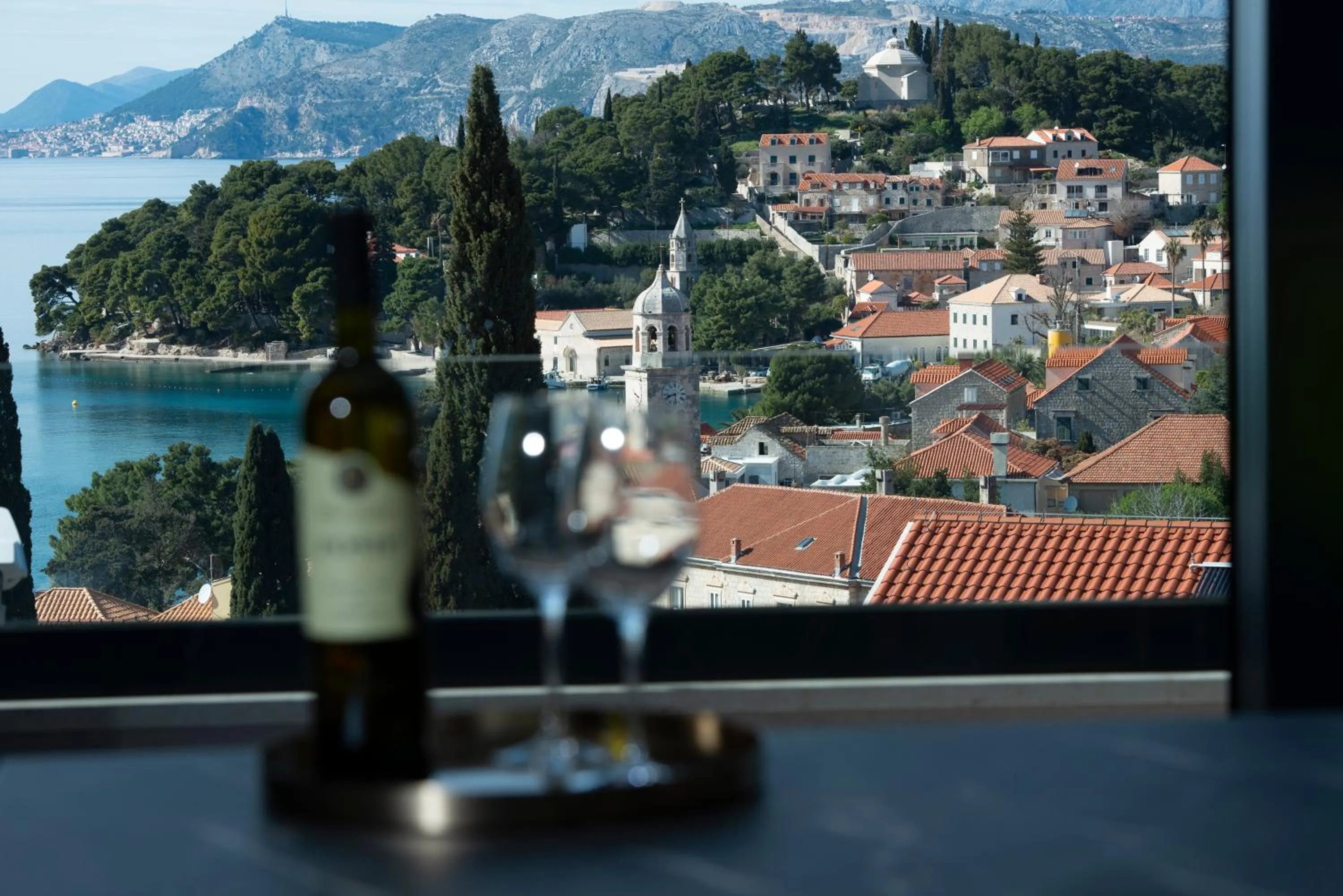 City view in "Villa AnMari" The Cavtat View Residence