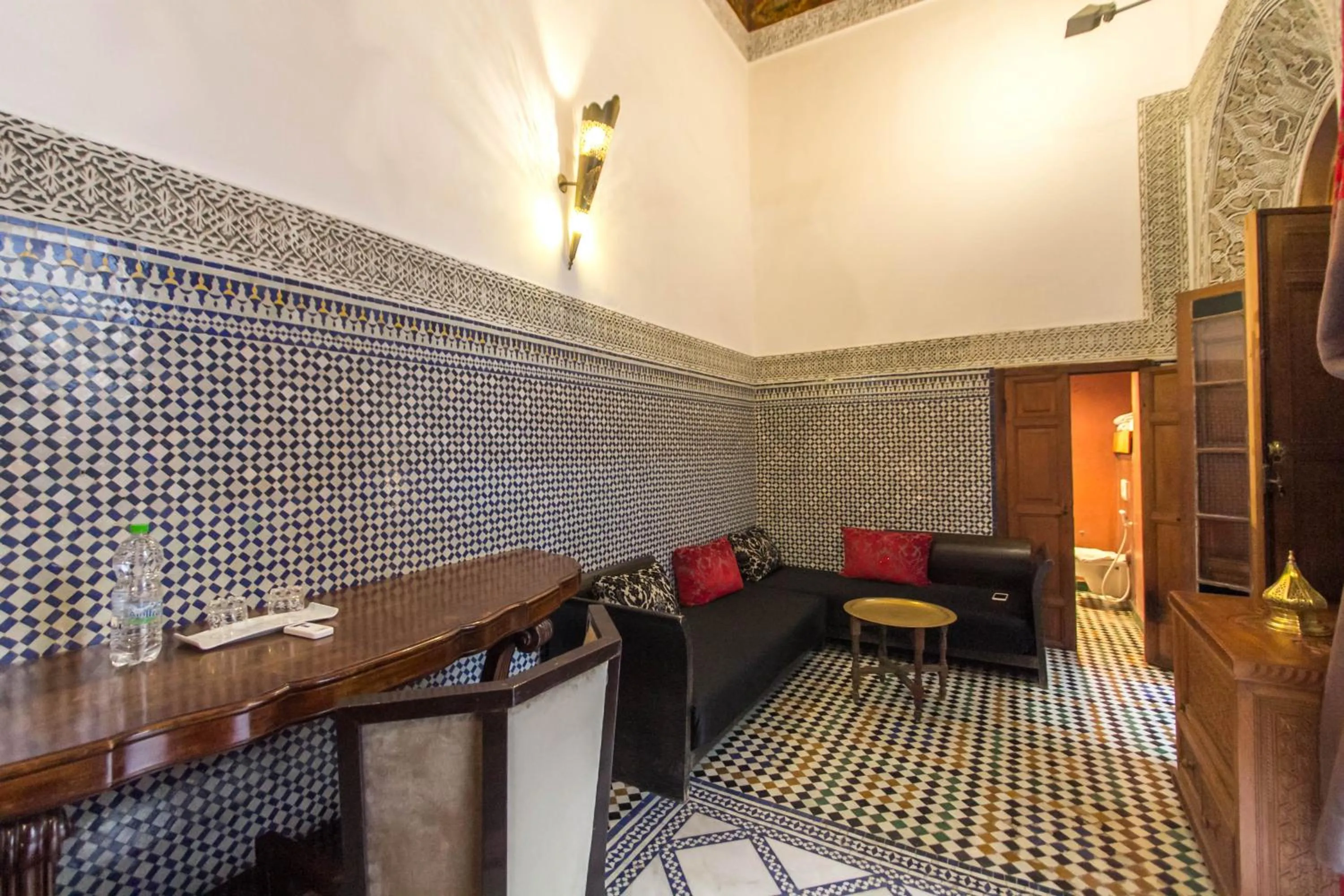 Seating area in Riad Fez Yamanda