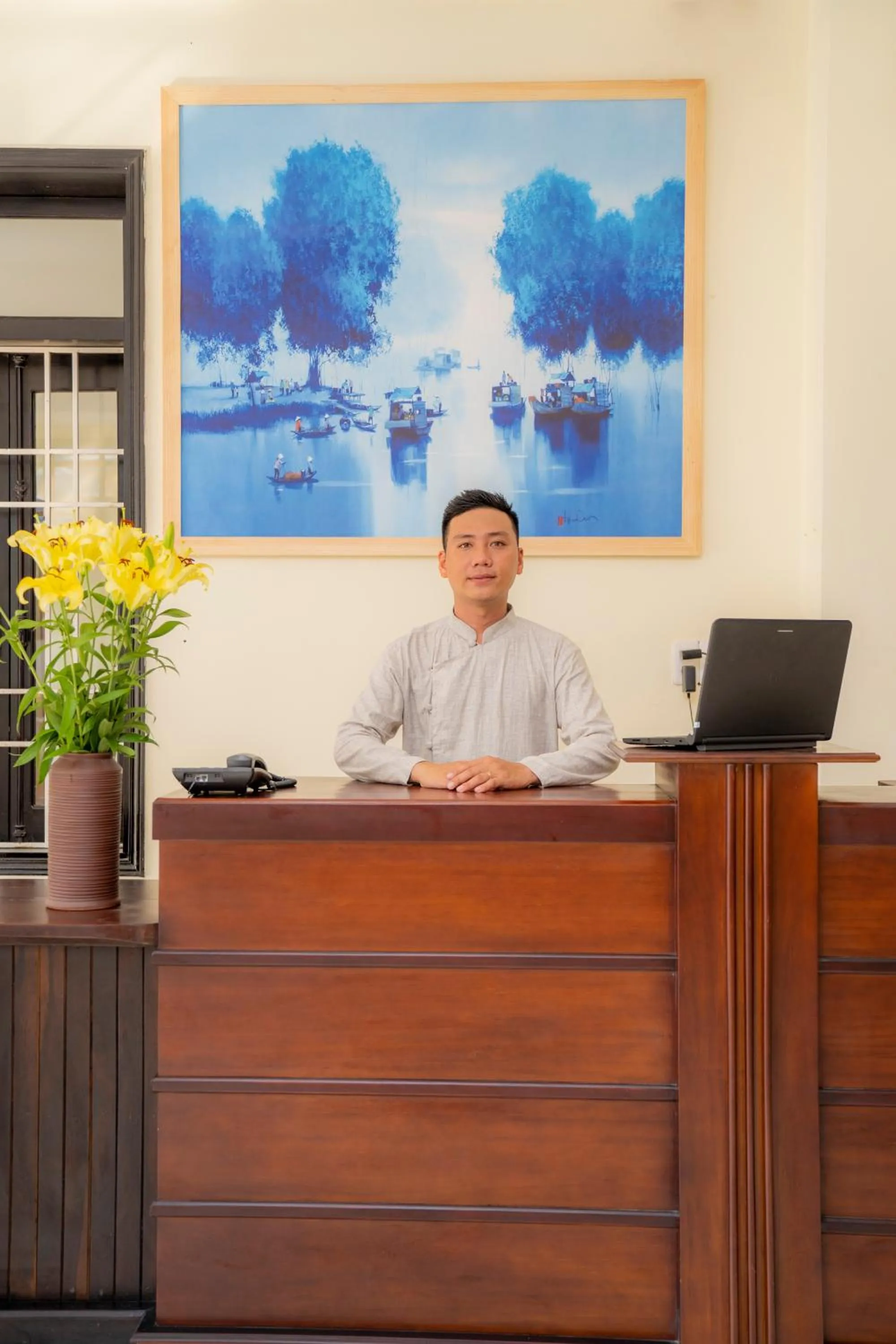Lobby or reception in Hoi An Heart hostel Villa - Bespoke