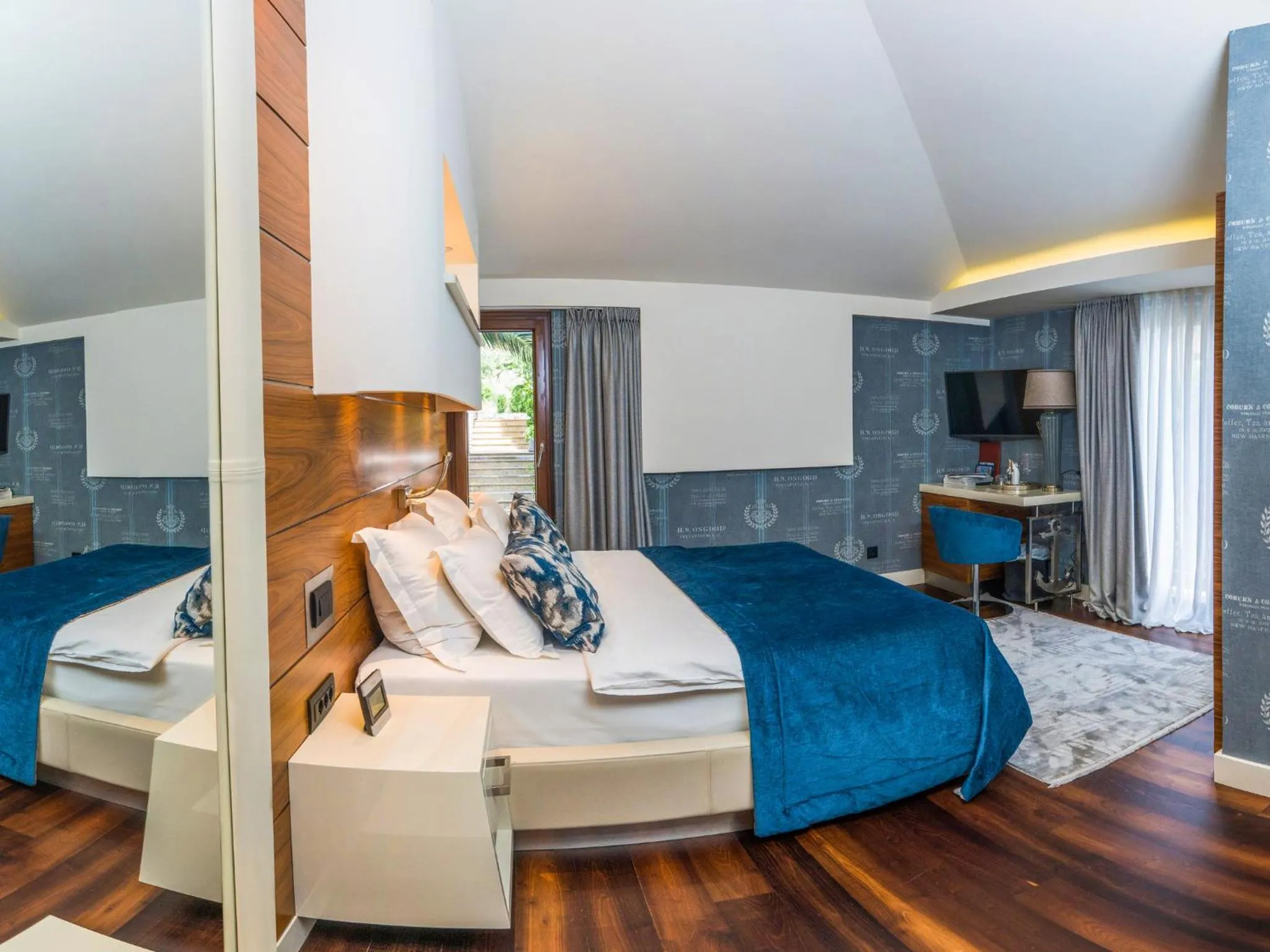 Bed in Hotel Forza Mare