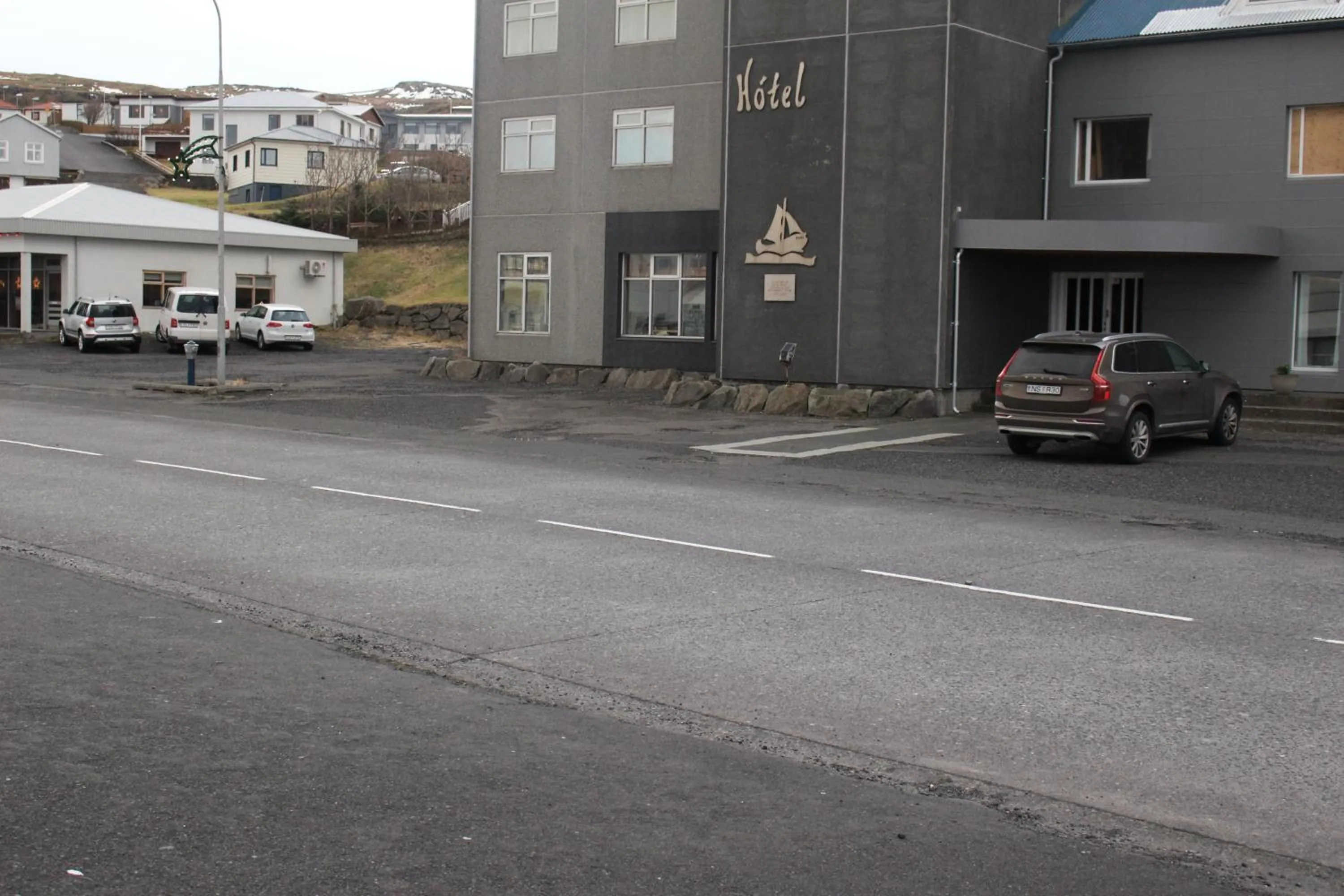 Facade/entrance in North Star Hotel Olafsvik