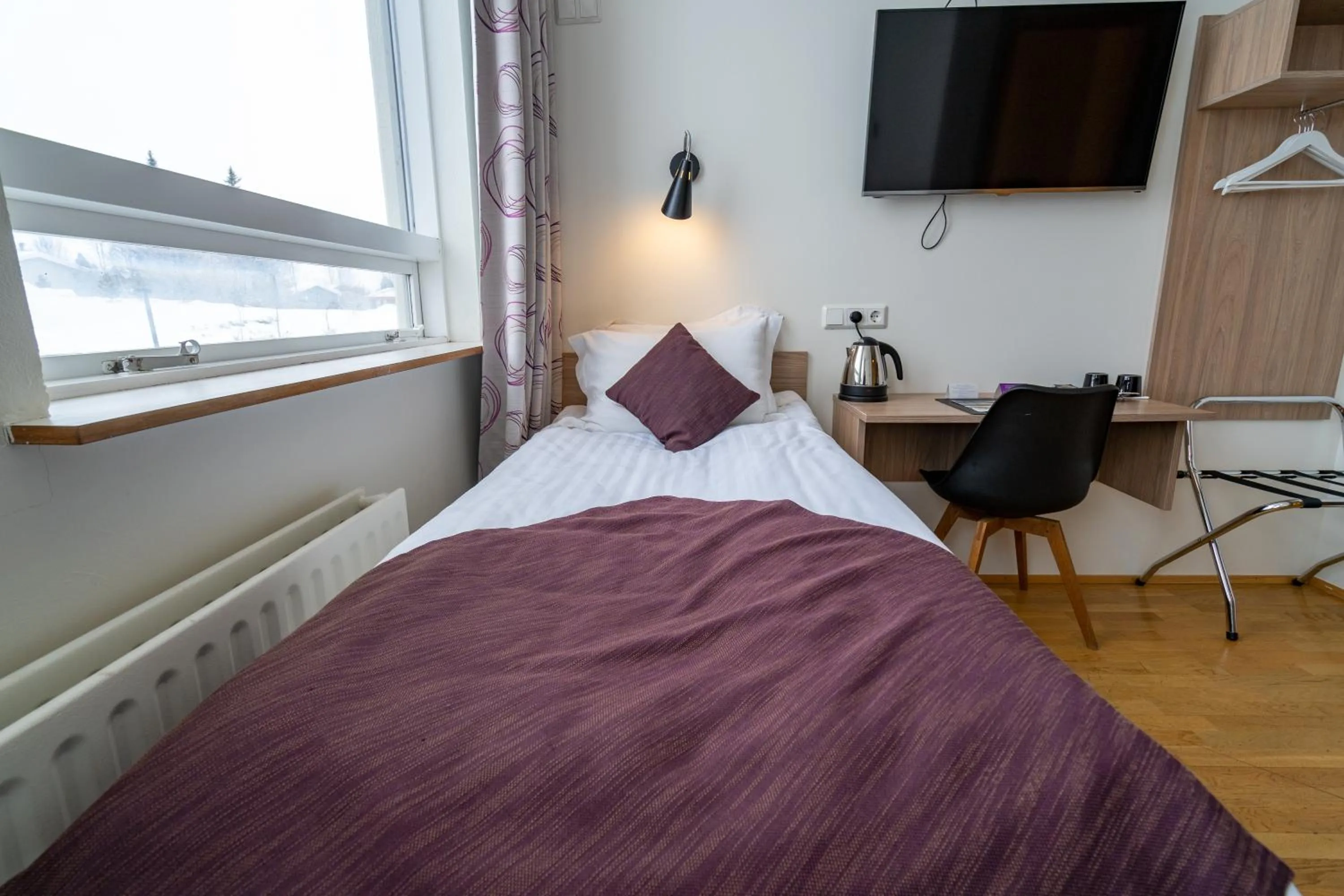 Bed in Hótel Valaskjálf