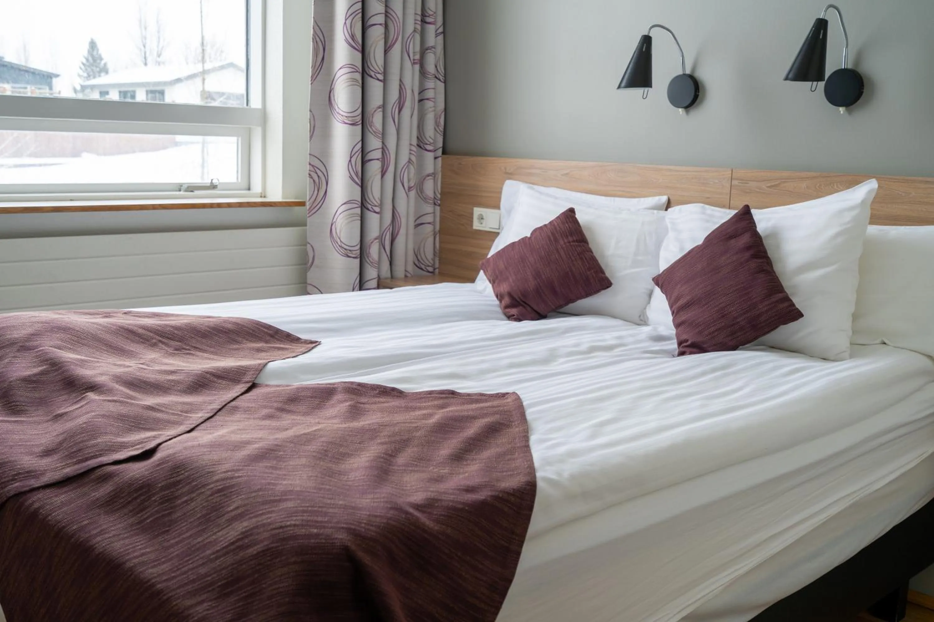 Bed in Hótel Valaskjálf