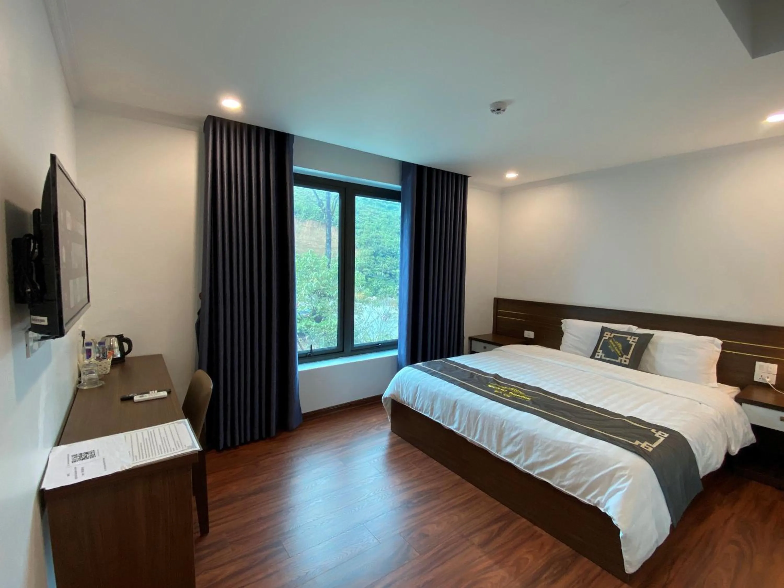 View (from property/room), Bed in Apricot Garden Hotel Sapa