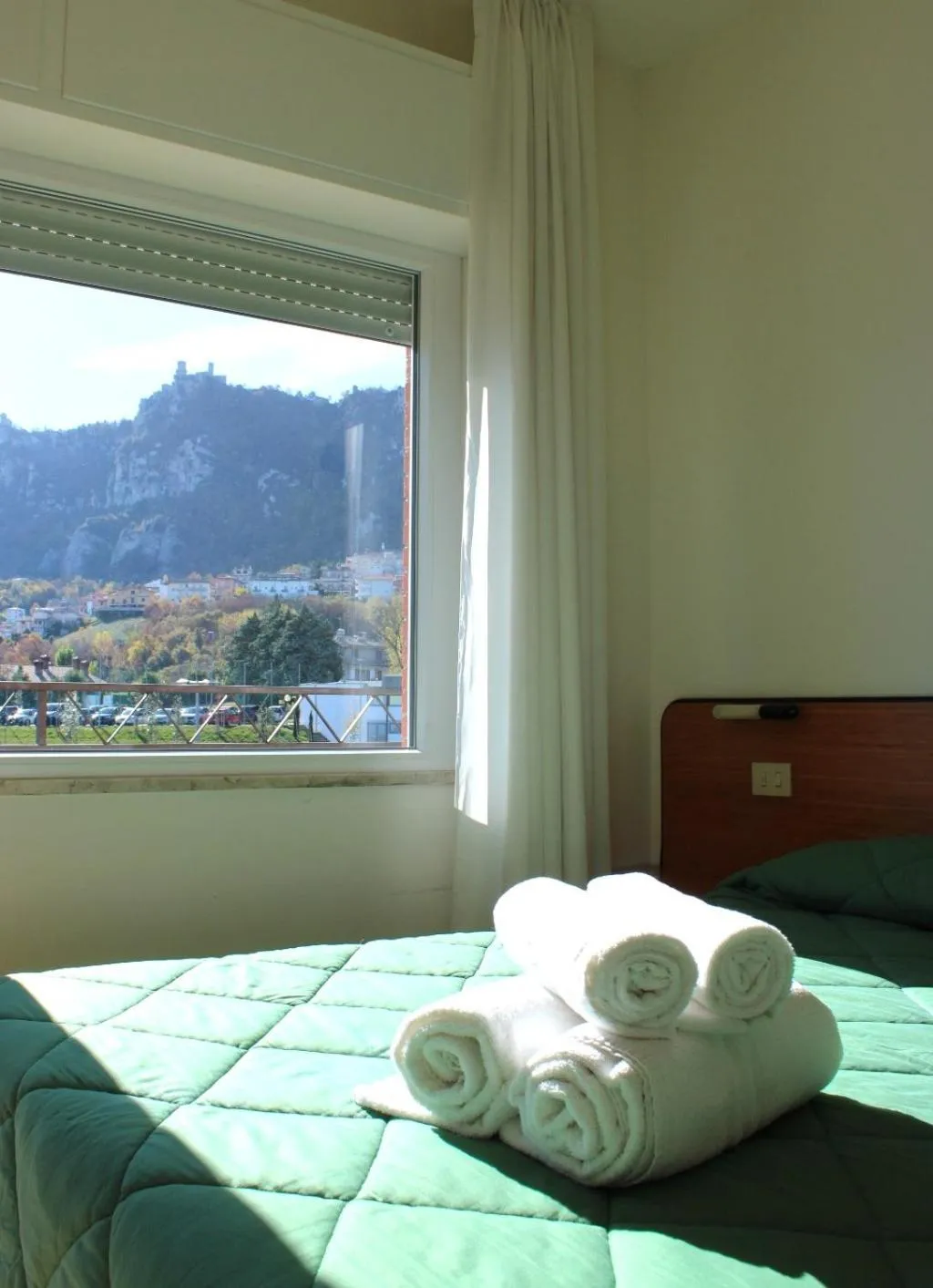 Bed in Hotel Crocenzi