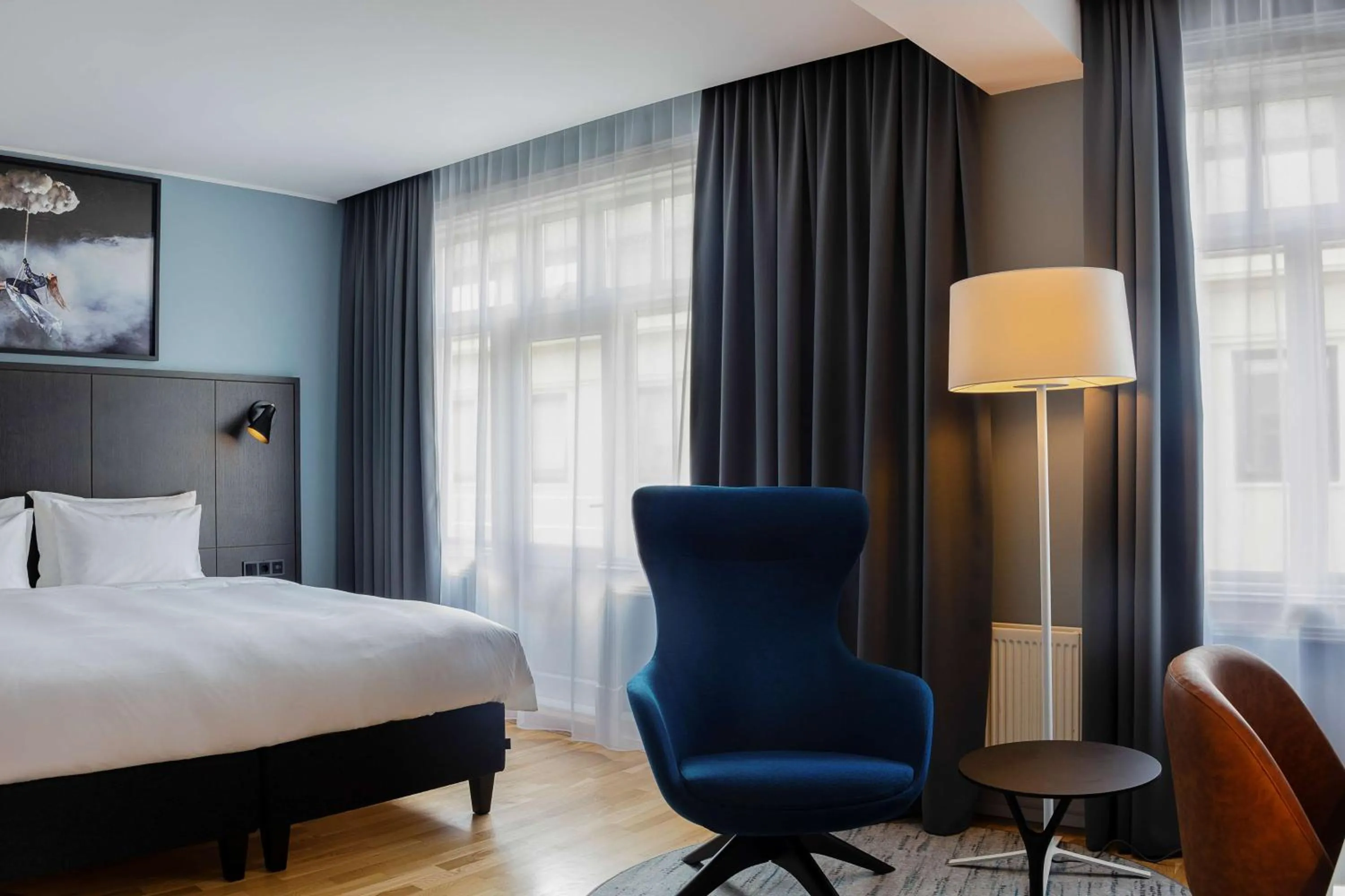 Bed in Radisson Blu 1919 Hotel, Reykjavík