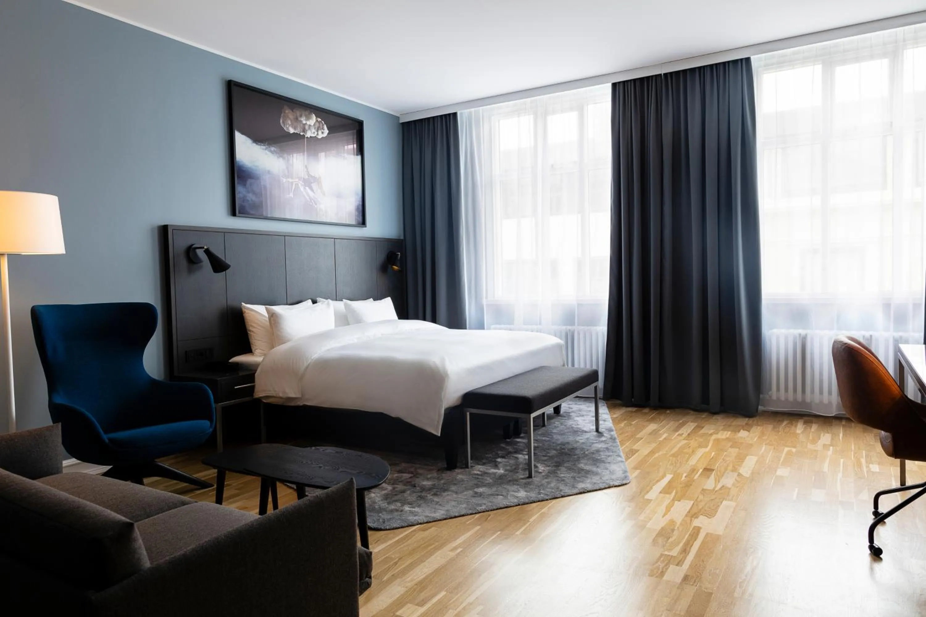 Bed in Radisson Blu 1919 Hotel, Reykjavík