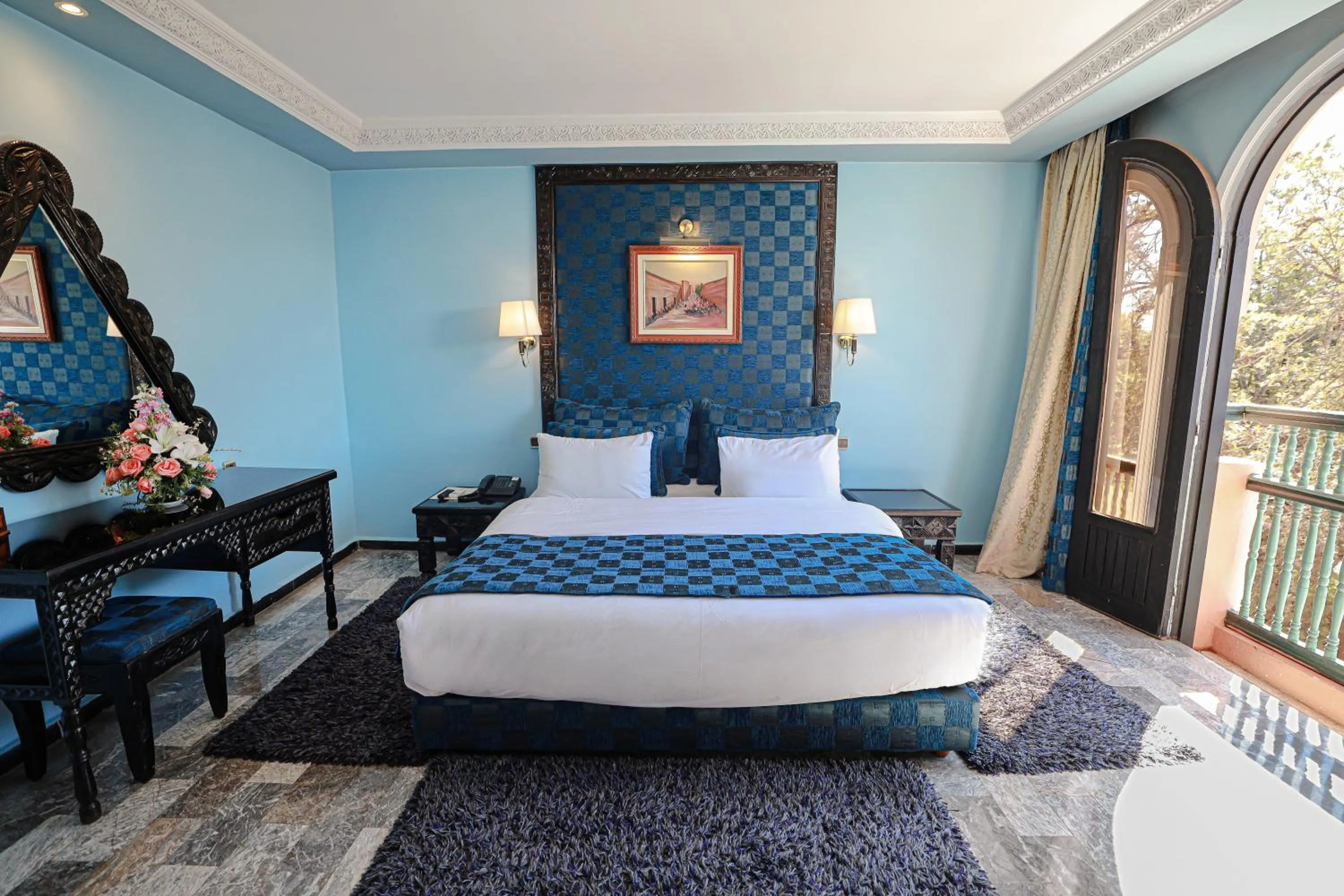 Bed in El Andalous Lounge & Spa Hotel