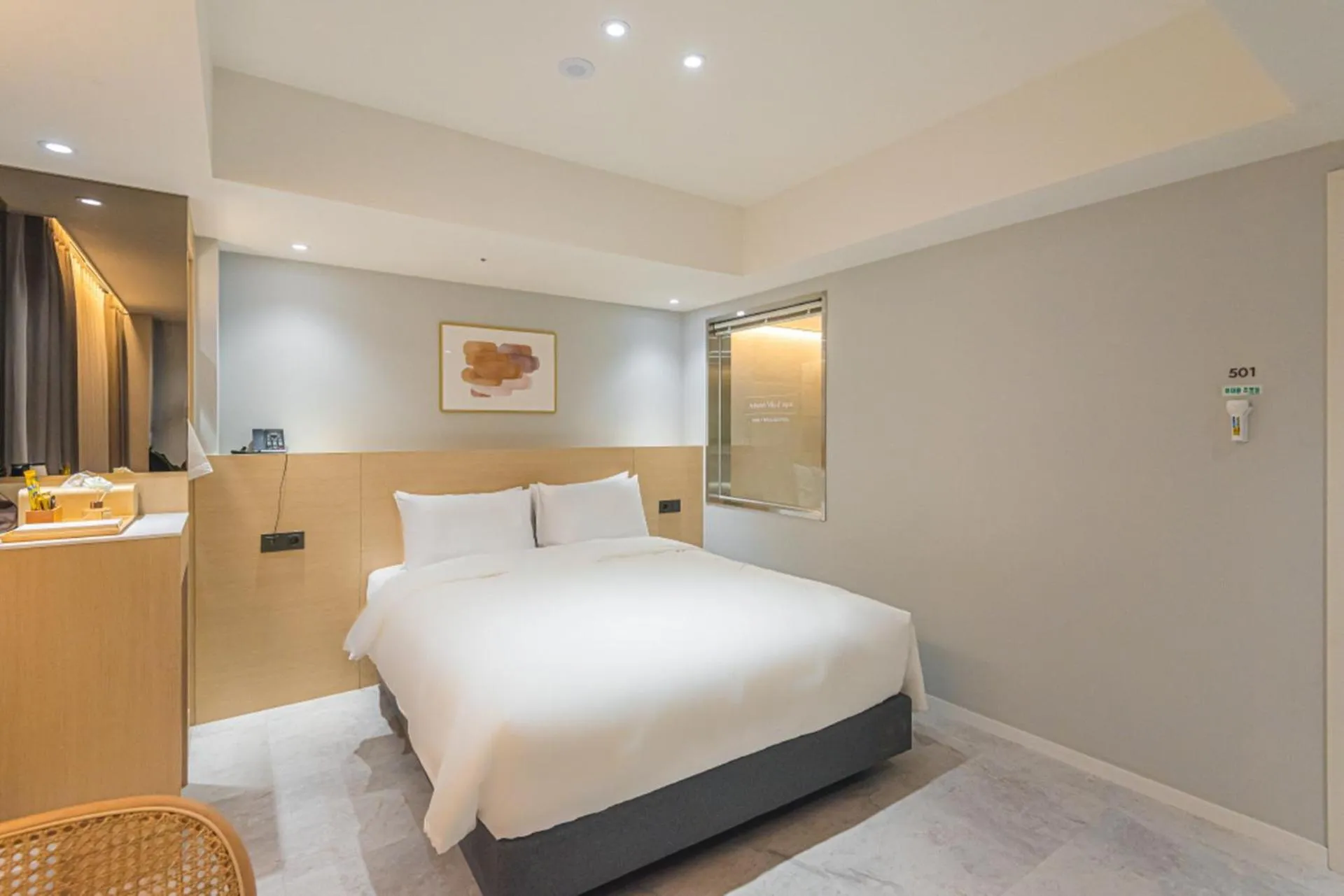 Bed in Asherah Villa d' aqua Hotel