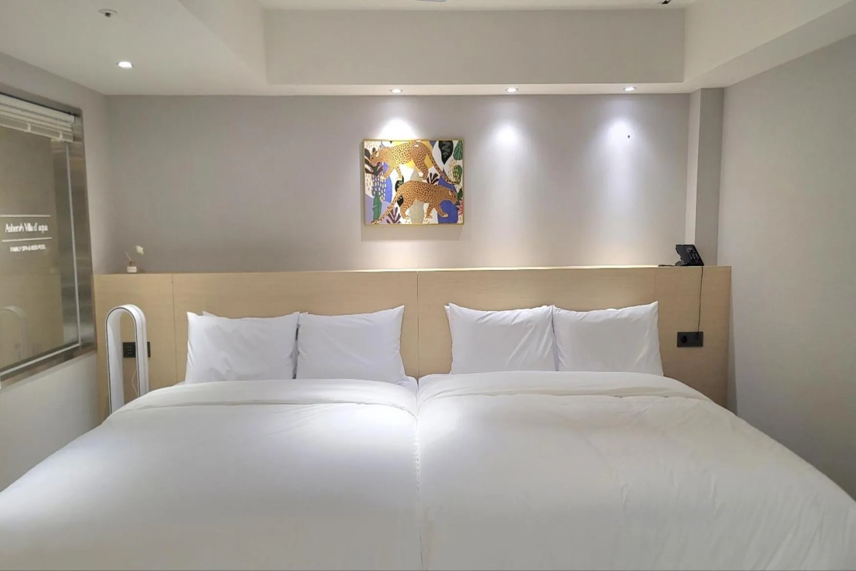 Bed in Asherah Villa d' aqua Hotel