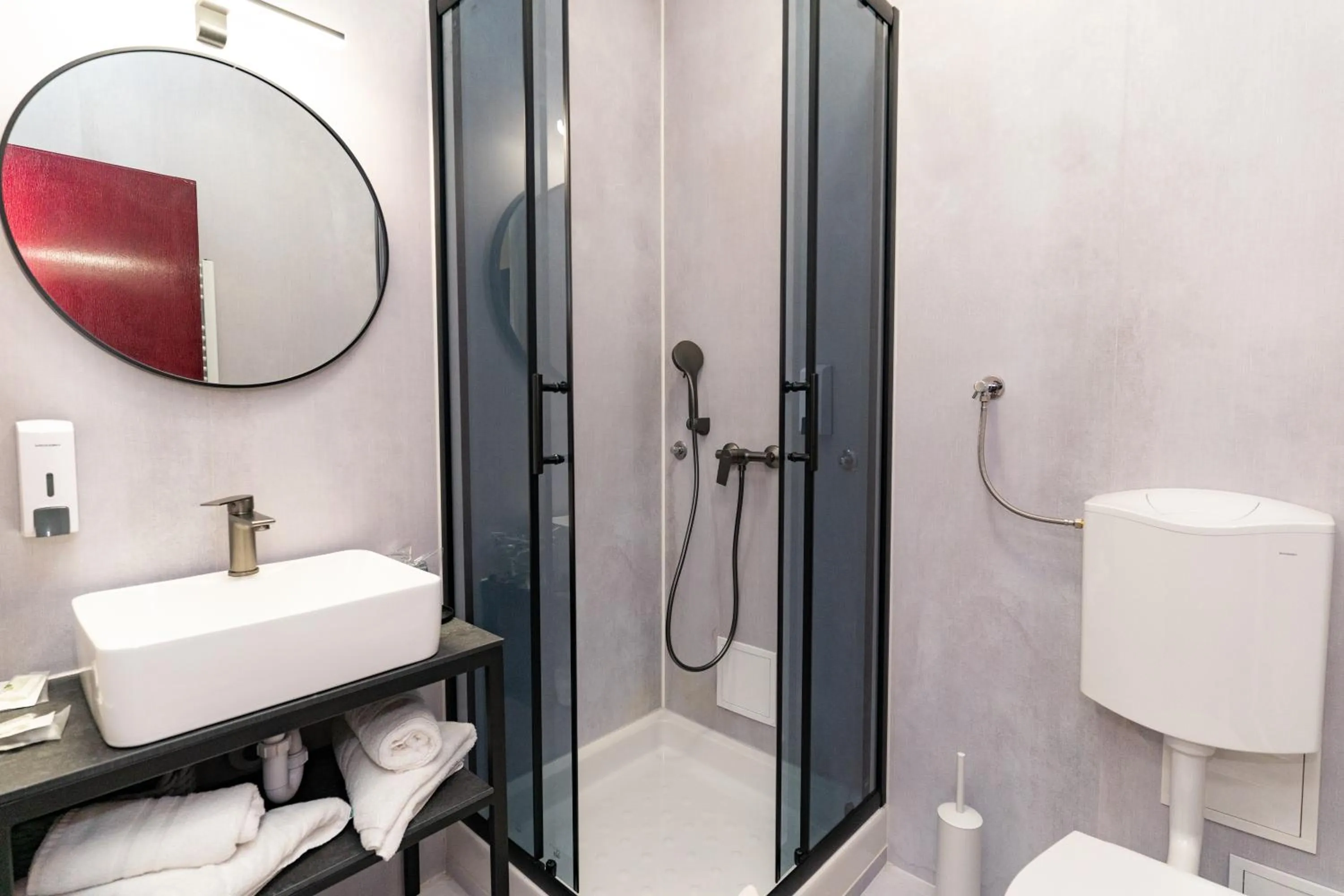 Shower in Artearia Hotel