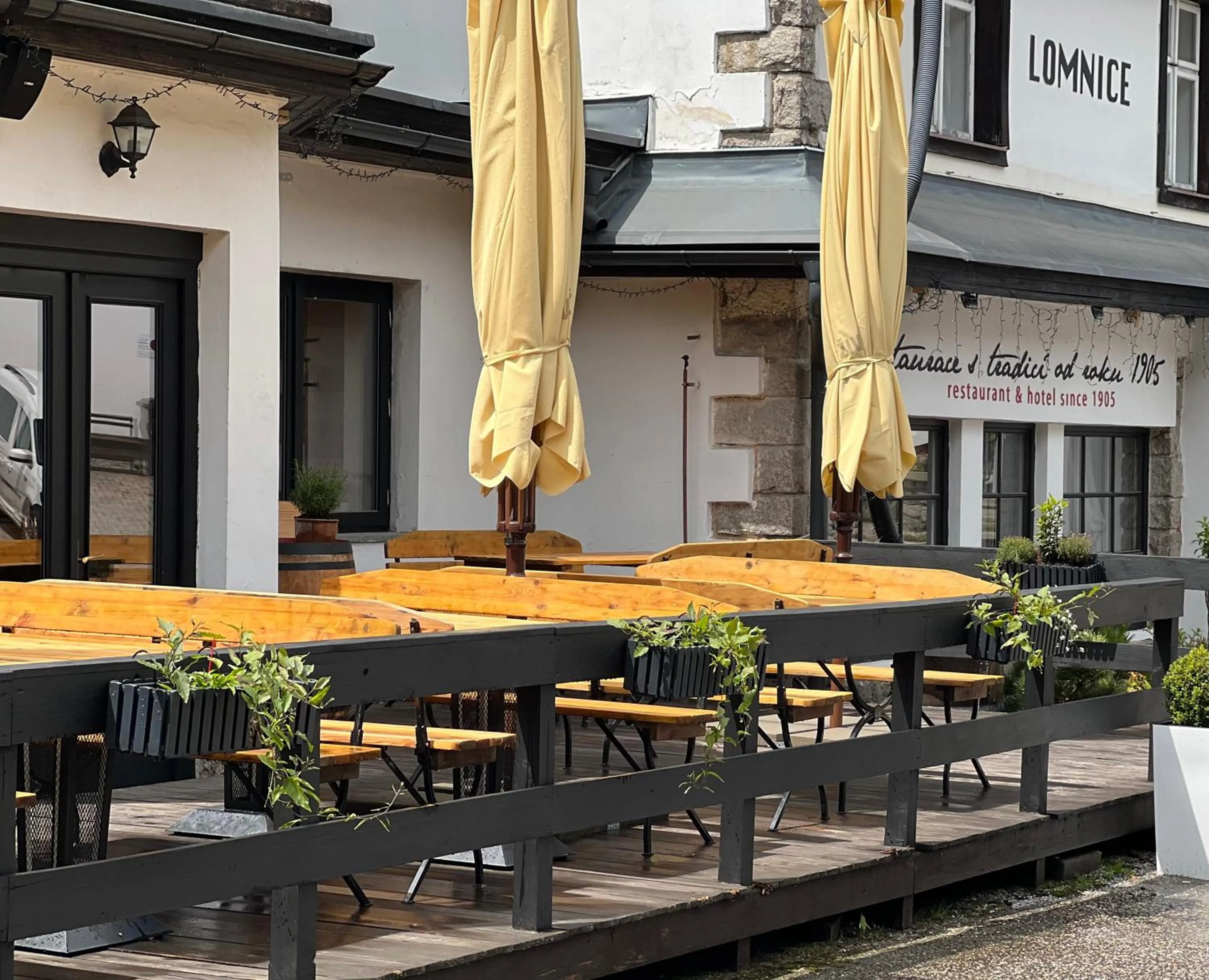 Balcony/Terrace in Hotel Lomnice
