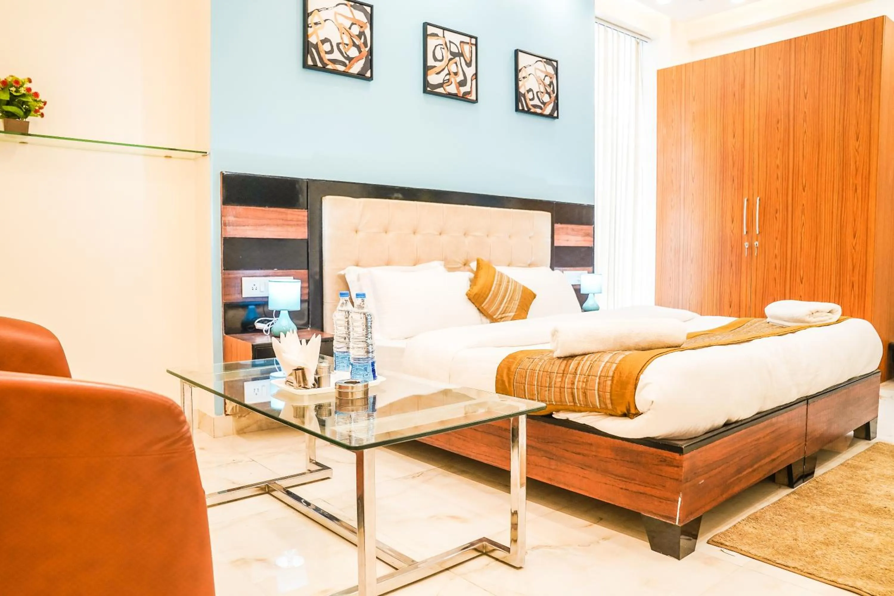 Bedroom, Bed in Asian Suites Cyber Park Gurgaon