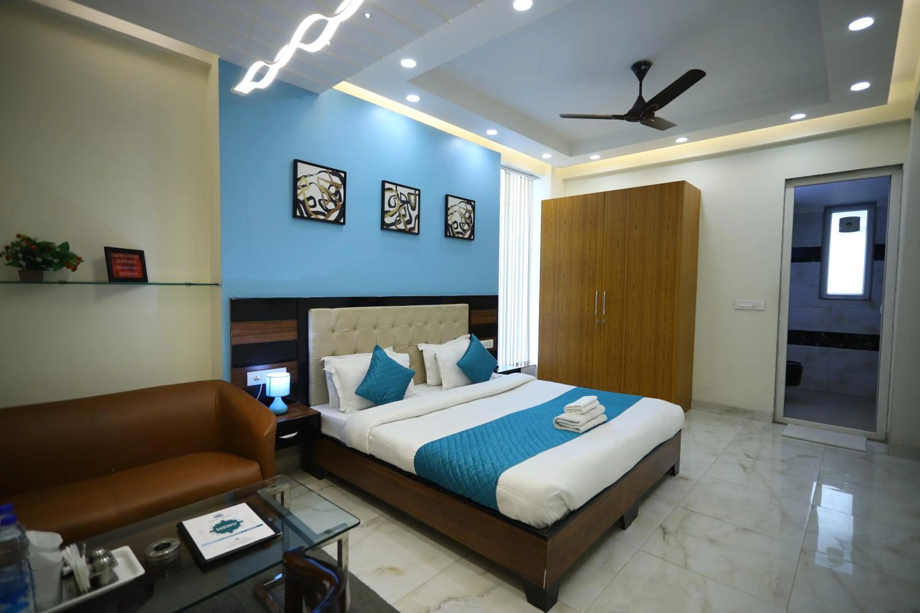 Bedroom, Bed in Asian Suites Cyber Park Gurgaon