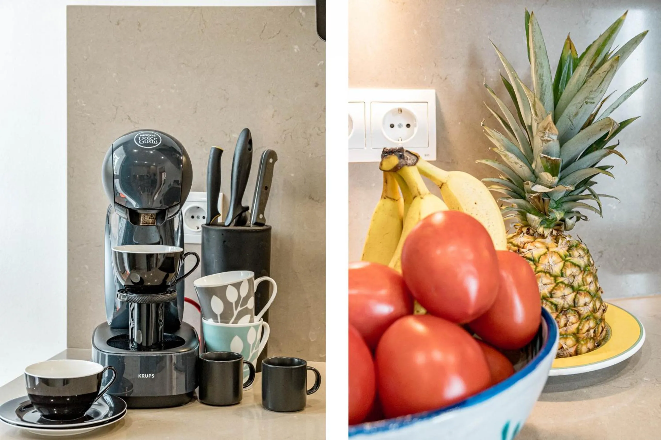 Kitchen or kitchenette in Andalusian Elegance apartment in El Paraiso with 360 views over Sea and Mountains