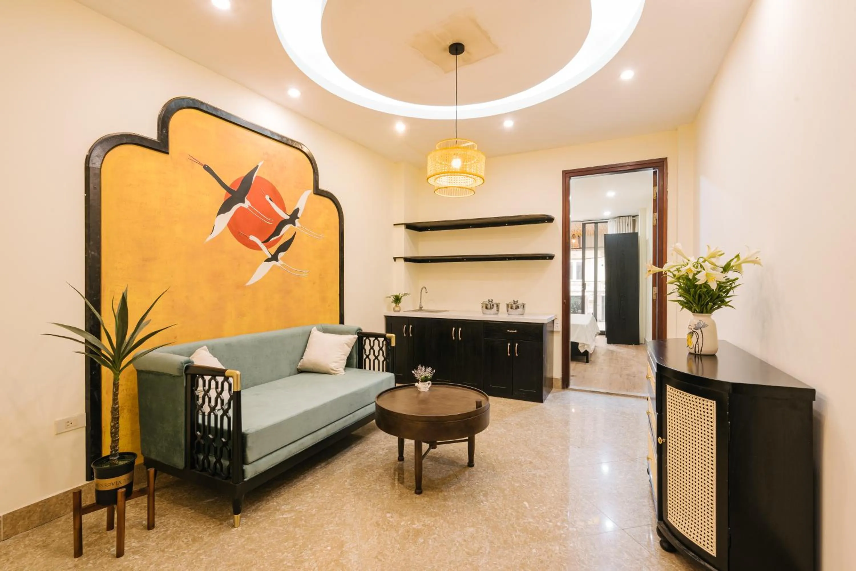 Living room, Bed in Sun Clover Boutique Hotel