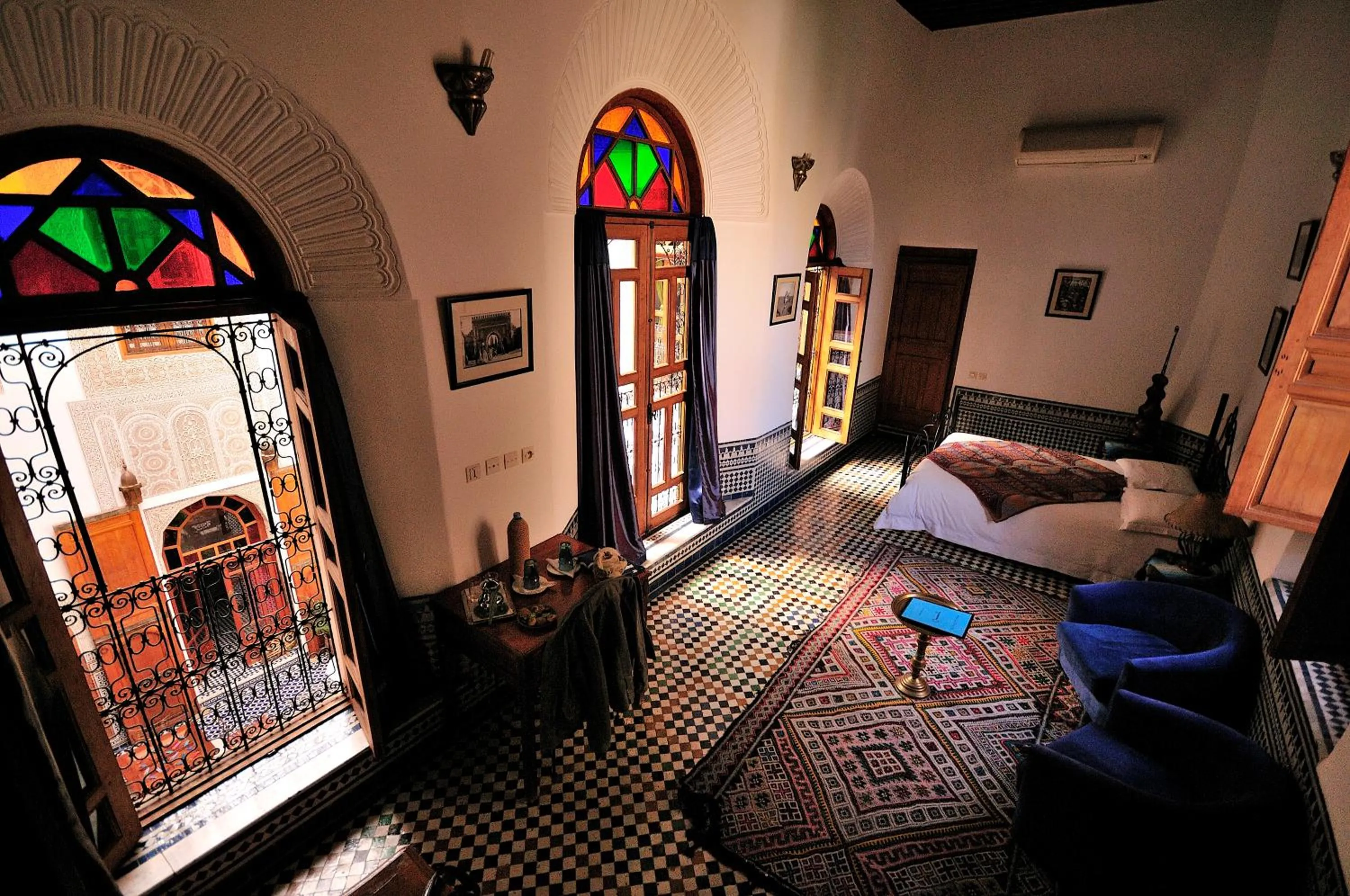 View (from property/room), Bed in Riad La Clé De Fès