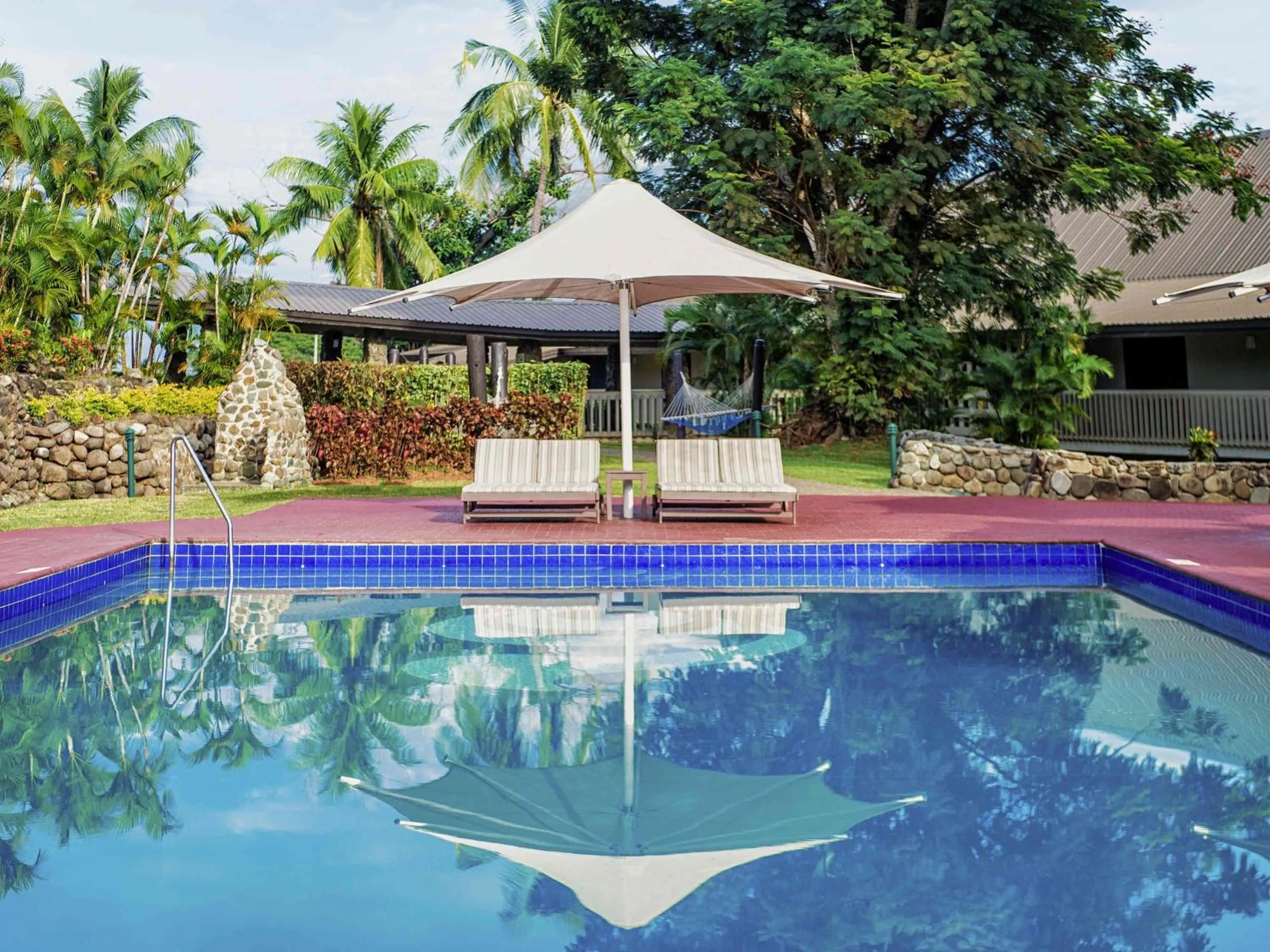 Pool view in Novotel Nadi