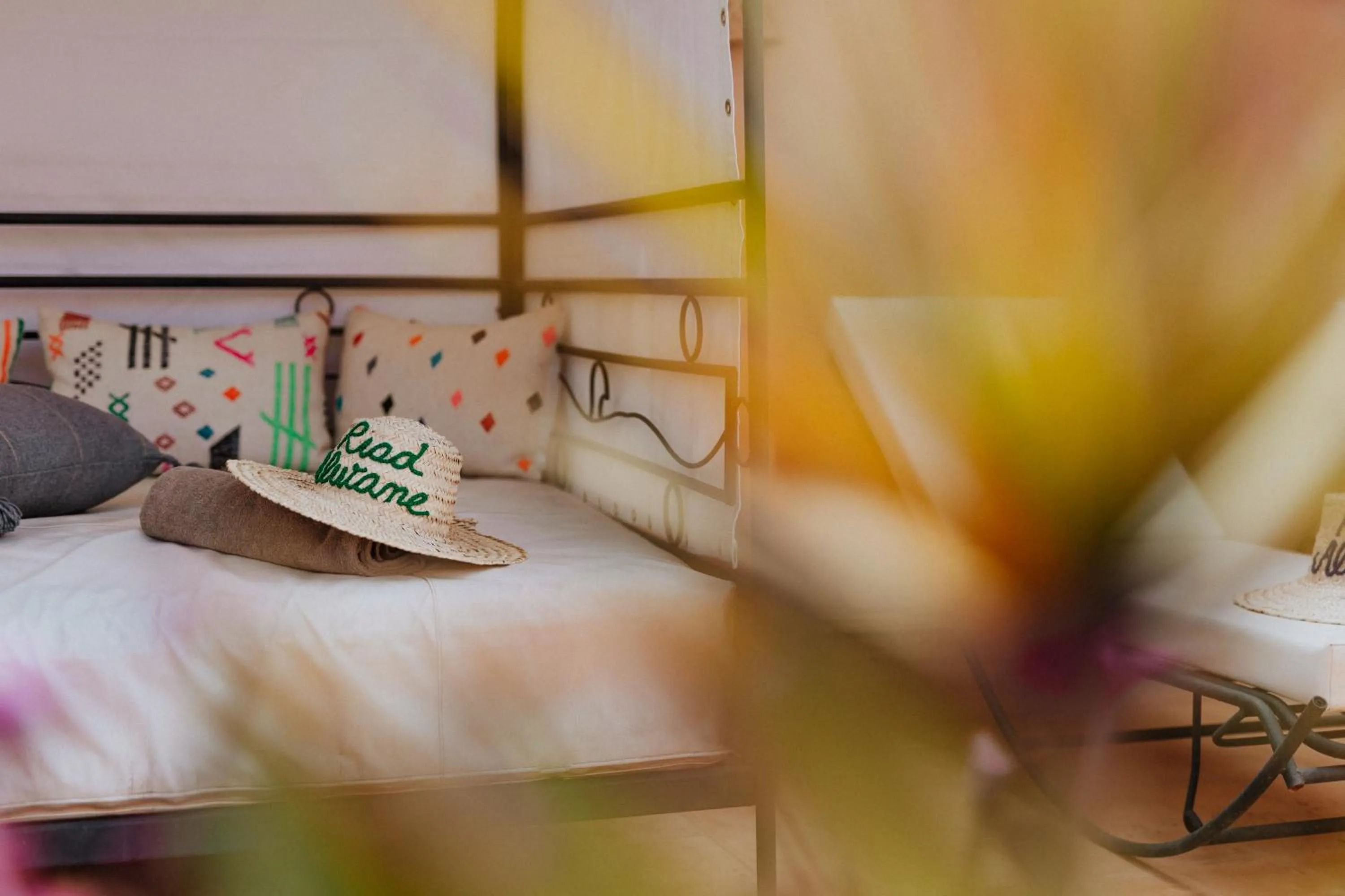 Solarium, Bed in Riad Alwane