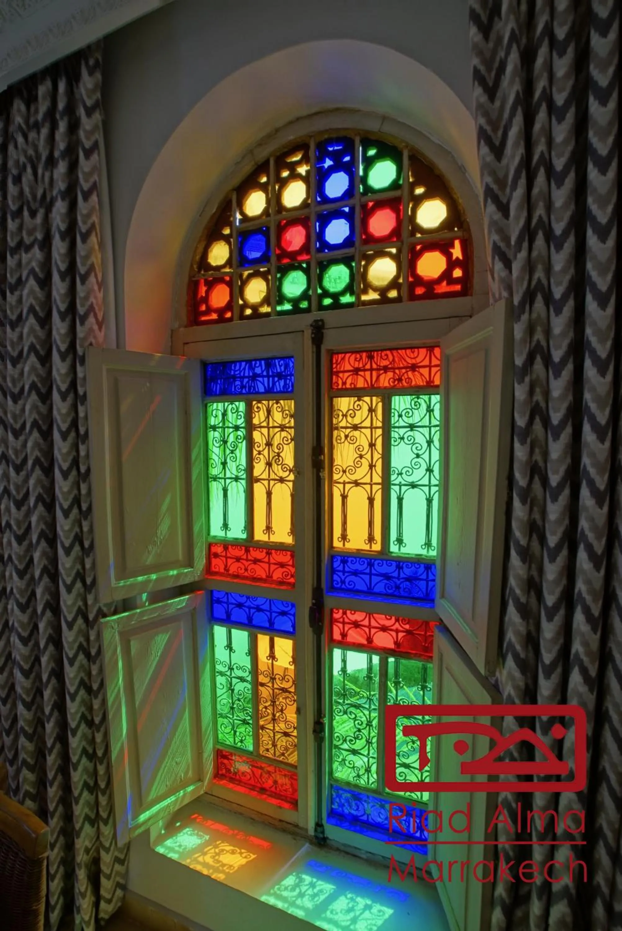 Decorative detail in Riad Alma