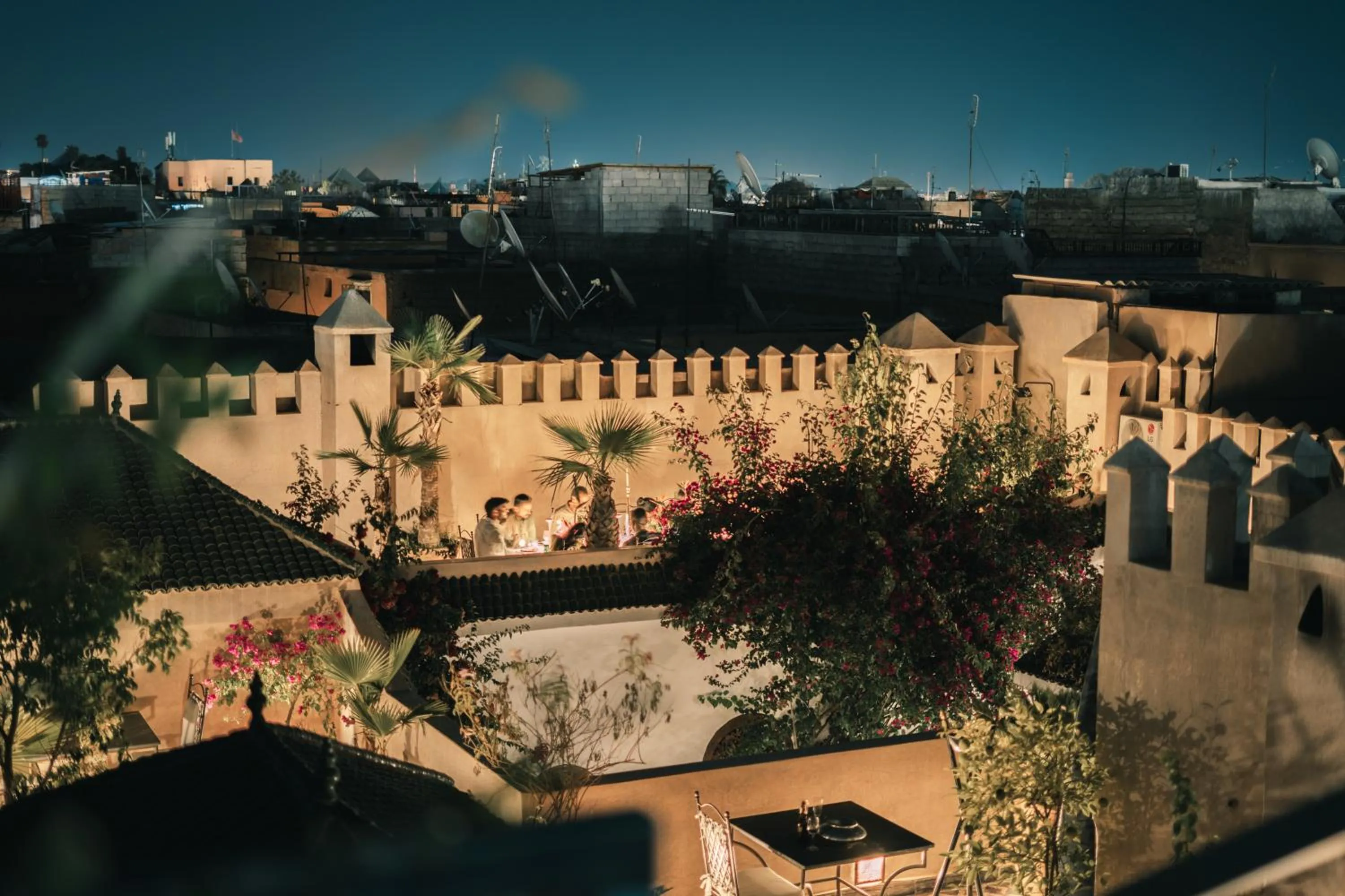 Bird's eye view in Riad Alma
