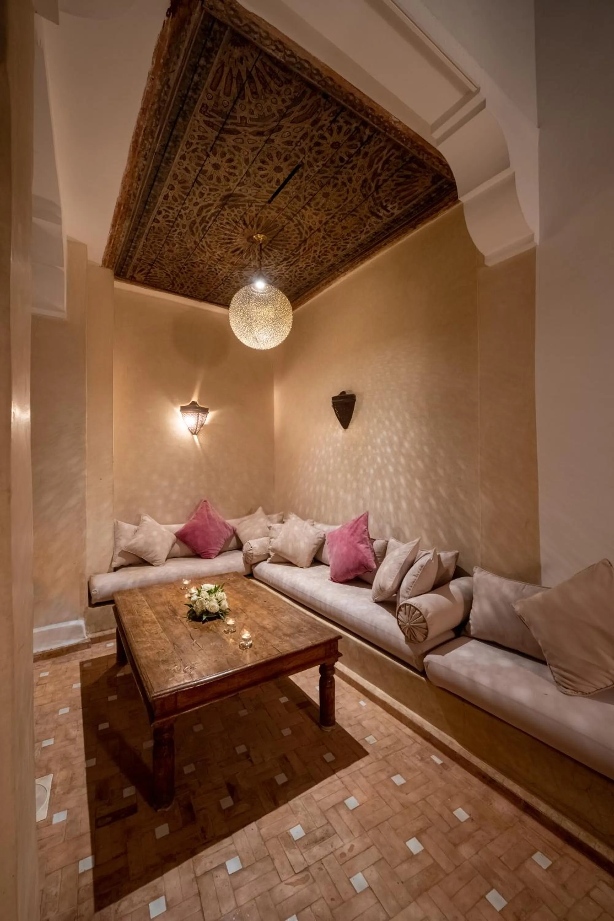 Seating area in Riad Alma