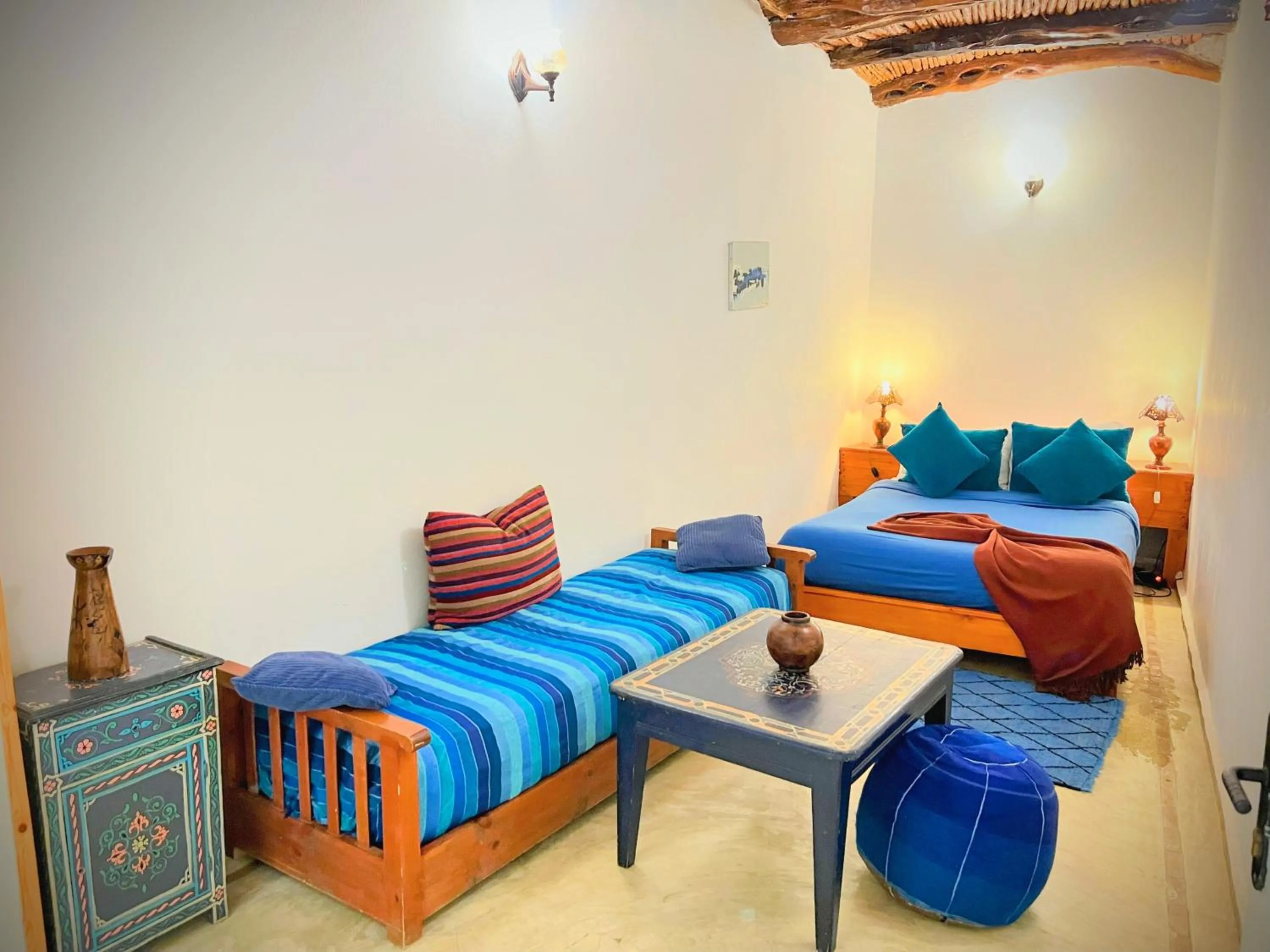 Bed in Riad Dar Latigeo