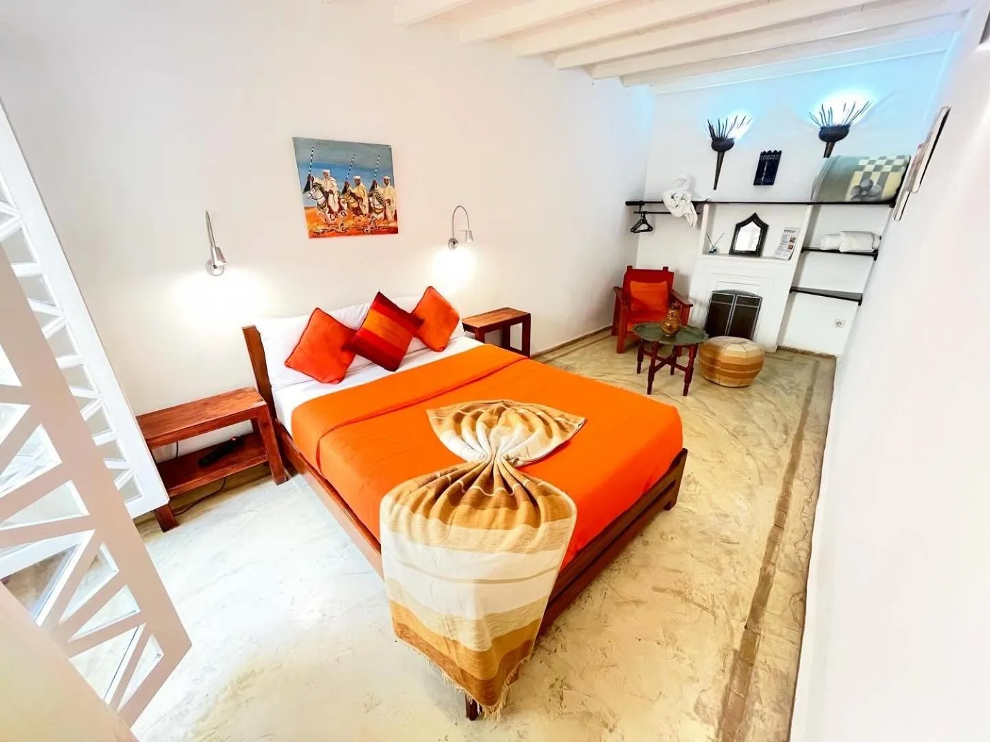 Bed in Riad Dar Latigeo