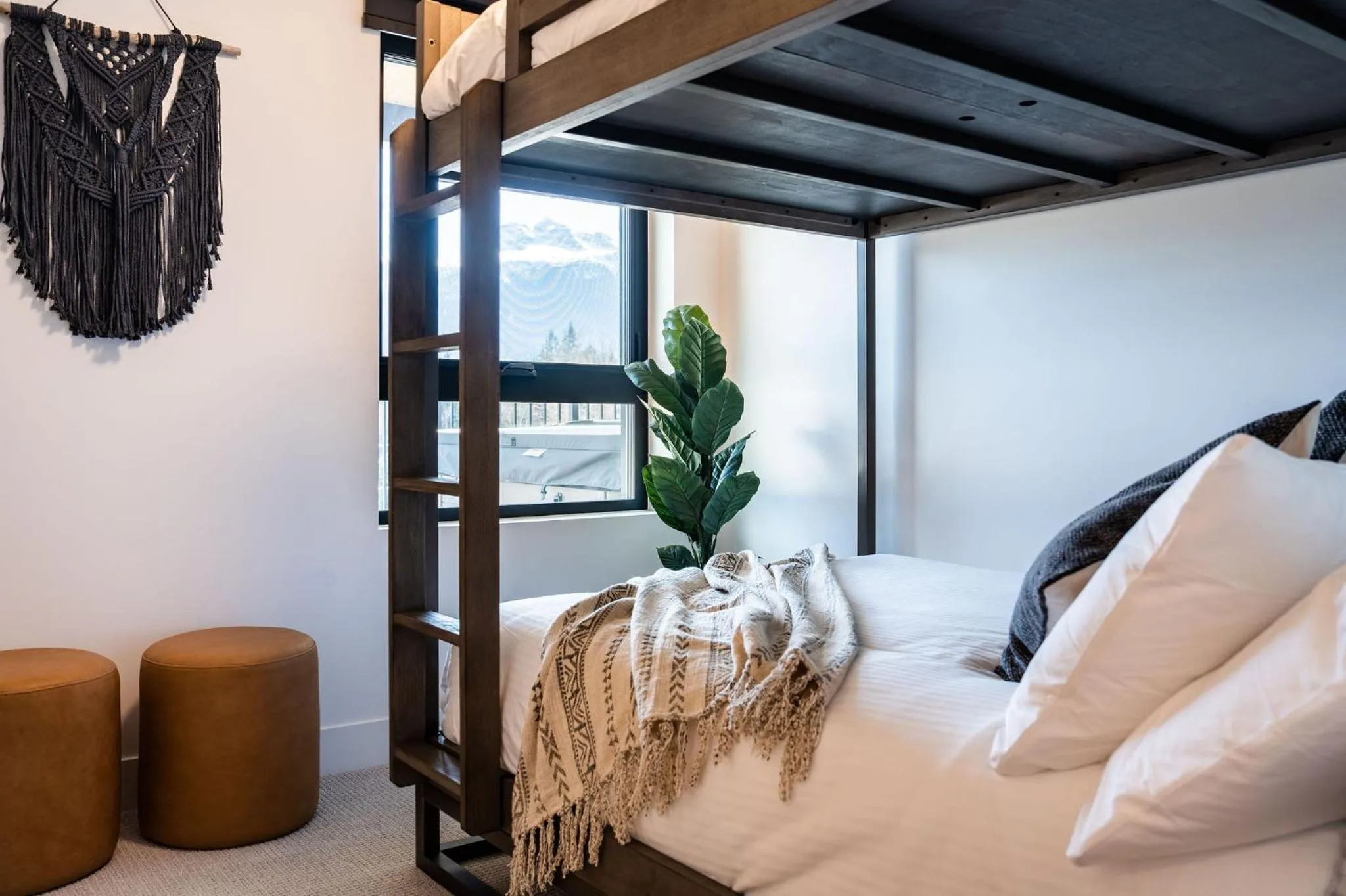 Bed in The Big Deck by Revelstoke Vacations