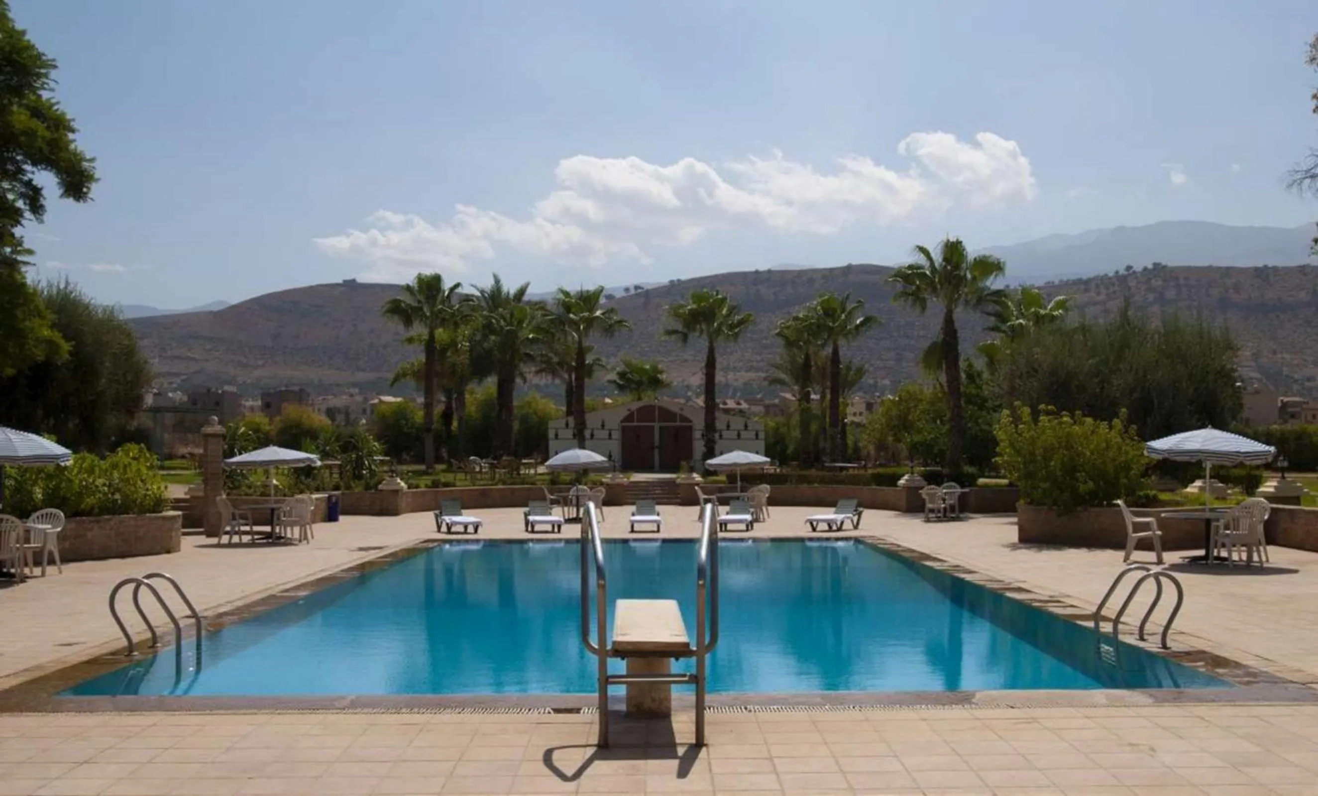 Pool view in Hotel Ouzoud Beni Mellal