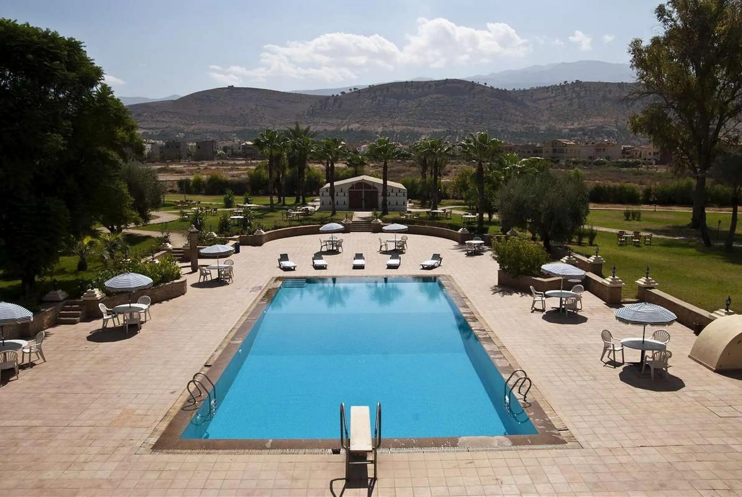 Pool view in Hotel Ouzoud Beni Mellal