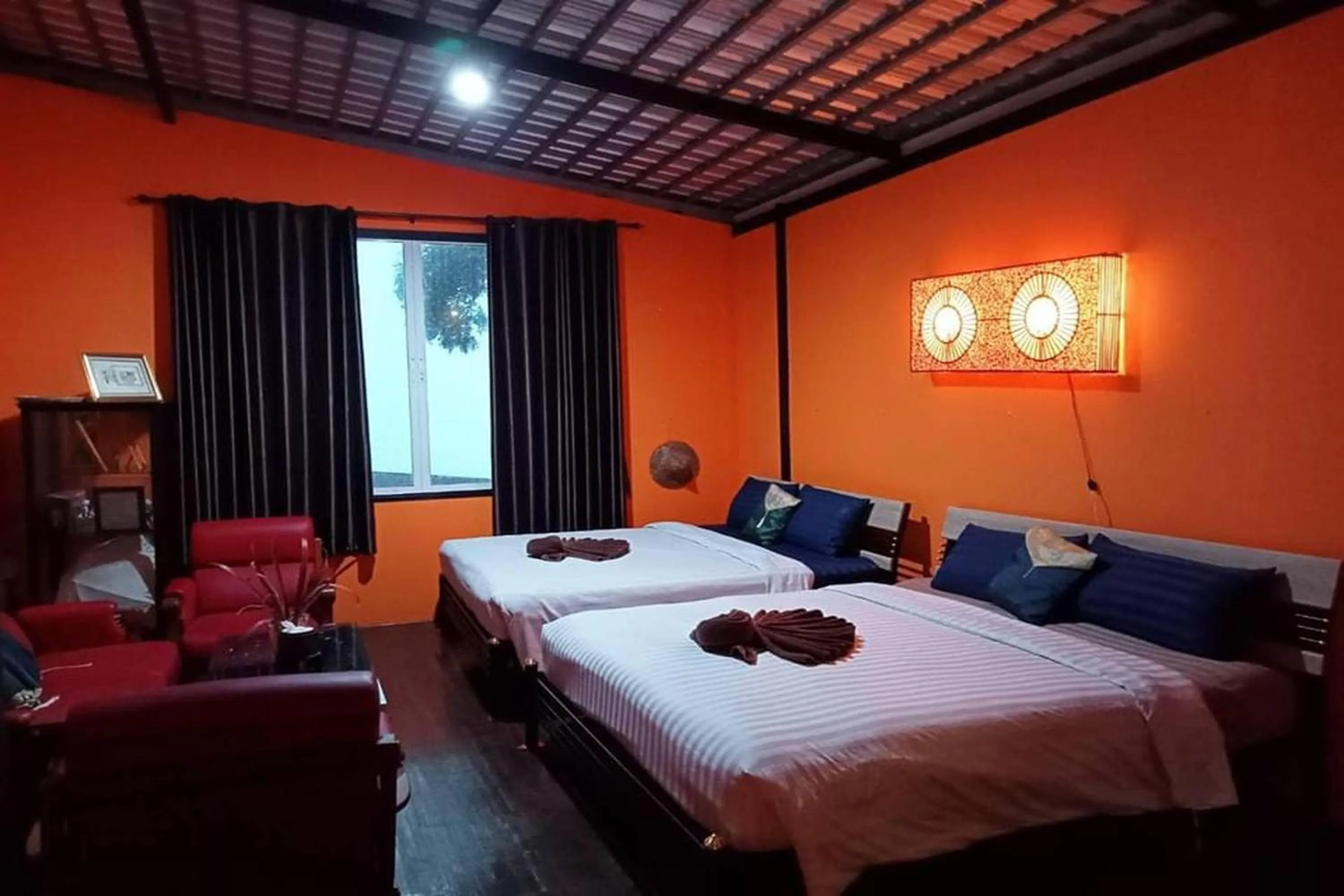 Bedroom, Bed in Kuan Khan Lao The Nine Bistro ควนคานหลาว เดอะไนท์ บิสโทร